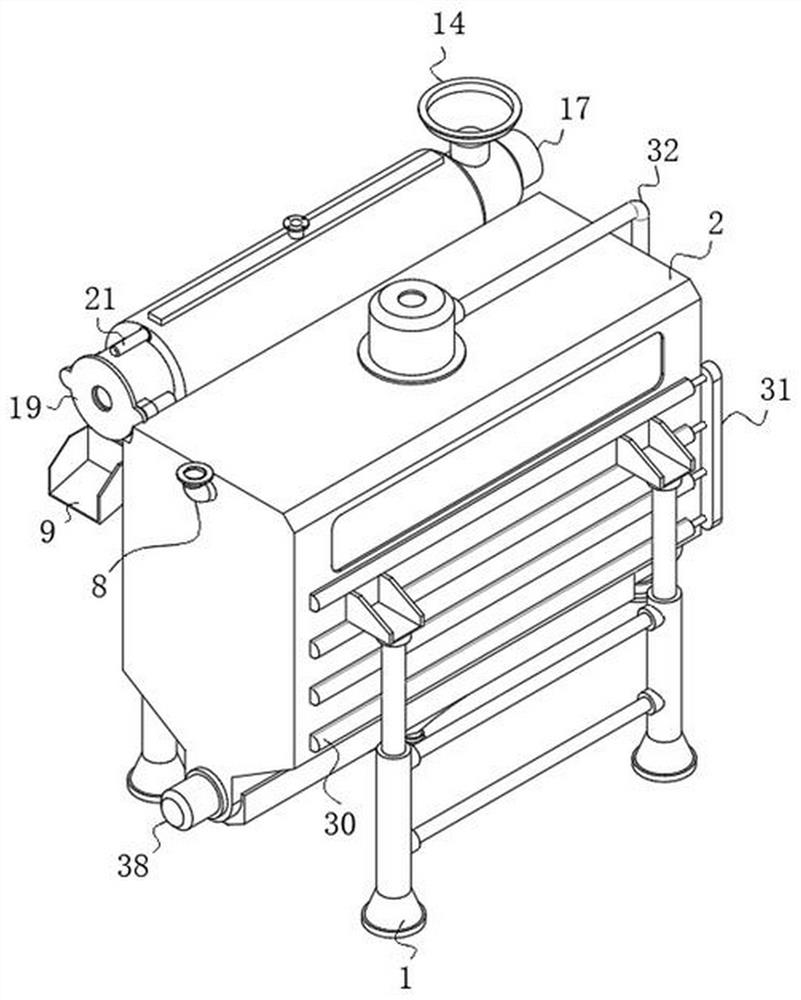 A kind of ruthenium-plated electrochemical sewage treatment equipment that can degrade cod and its application