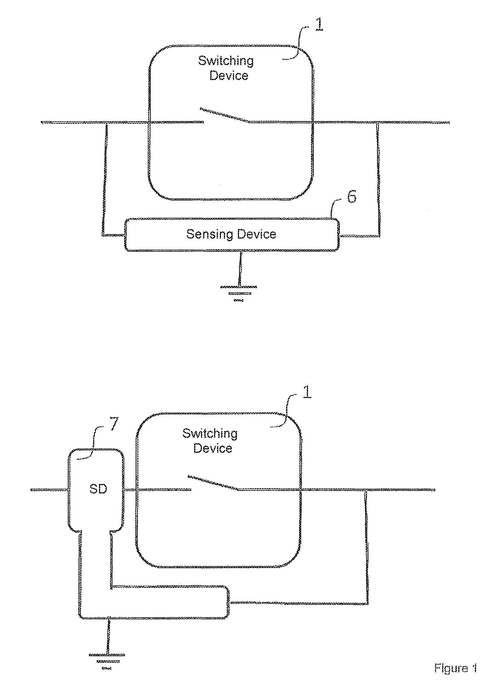 Voltage and/or current sensing device for low-, medium- or high voltage switching devices