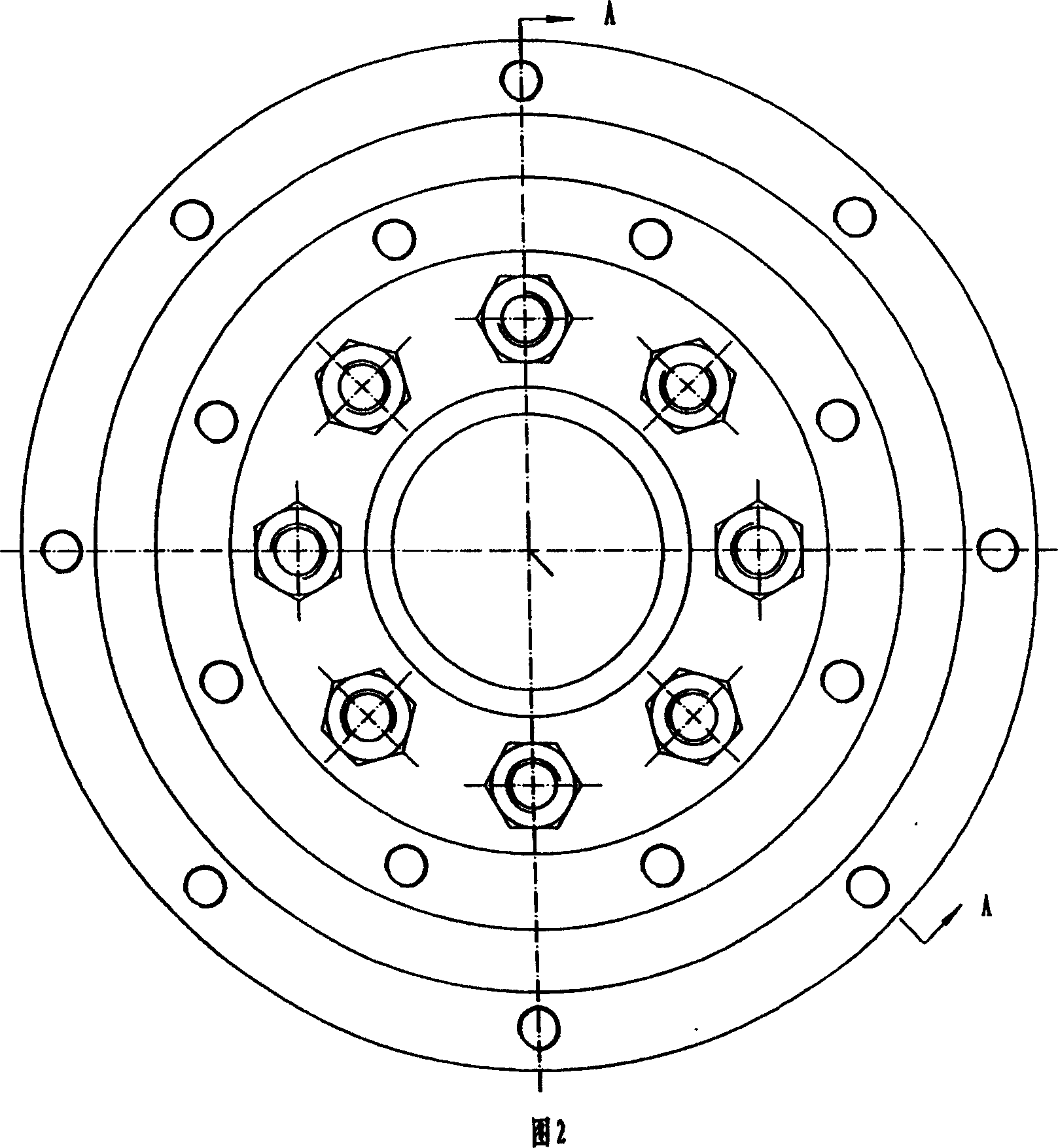 Double-disc cycloid cam planet driving device