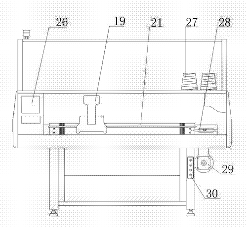 Direct-selected coarse-gauge automatic flat knitting machine