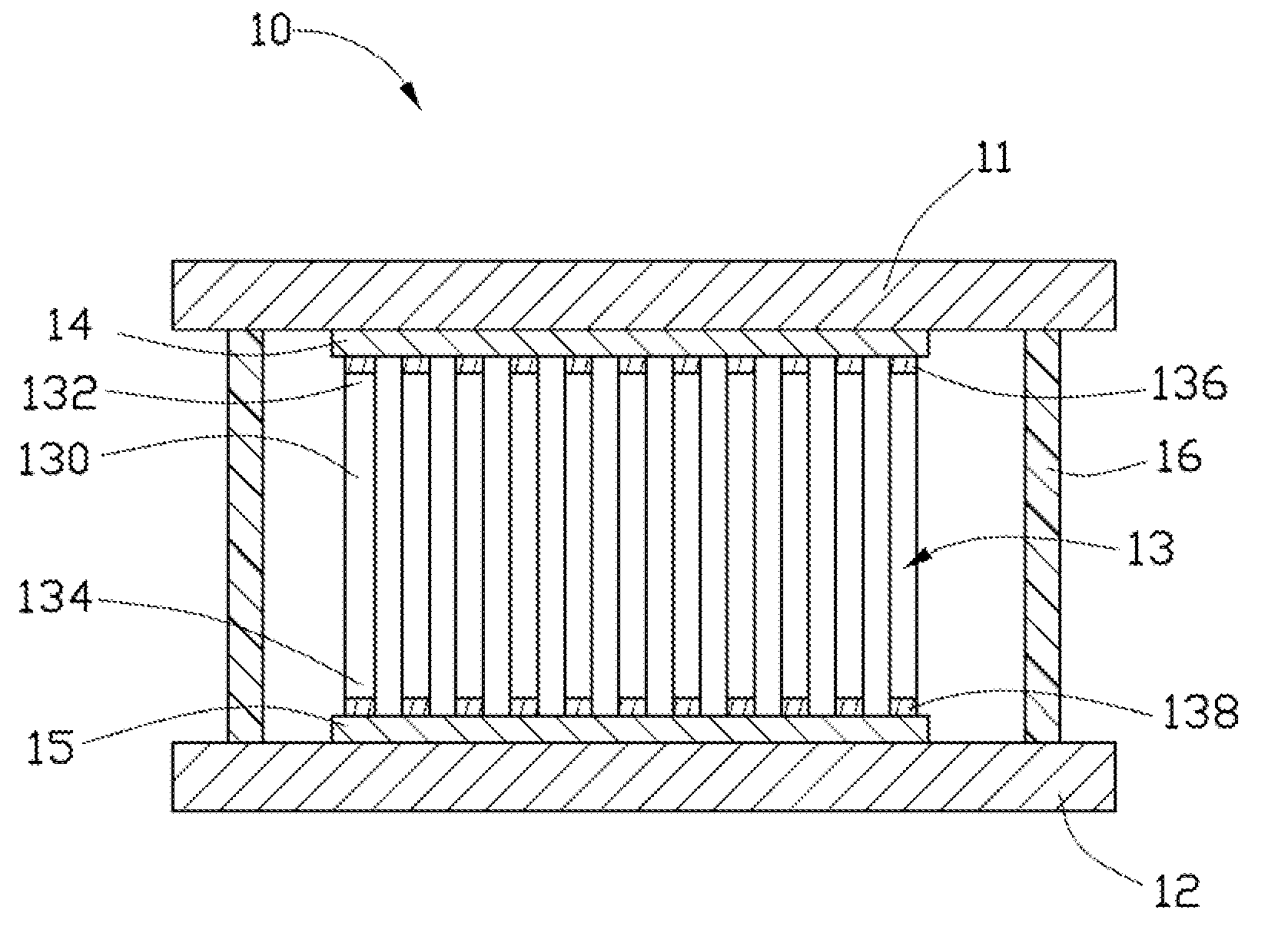 Method for fabricating carbon nanotube array sensor