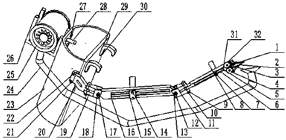 Exoskeleton wolfberry picking mechanism