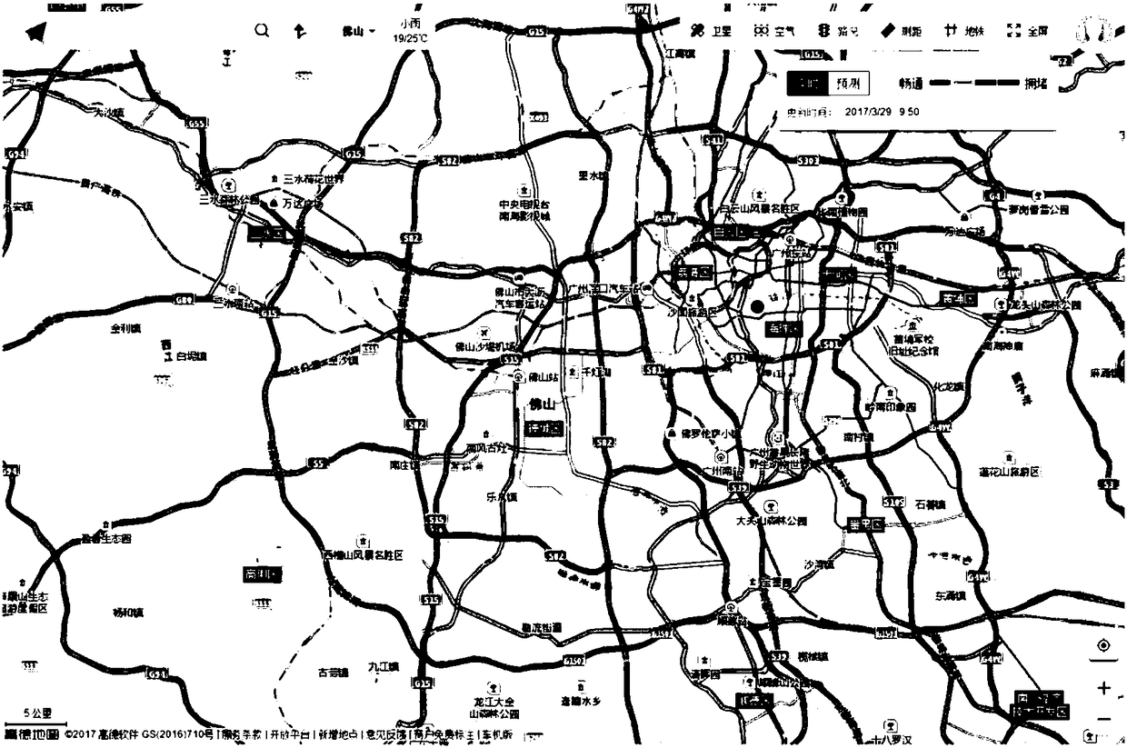 Vehicle activity level analysis method facing real-time road network discharge assessment