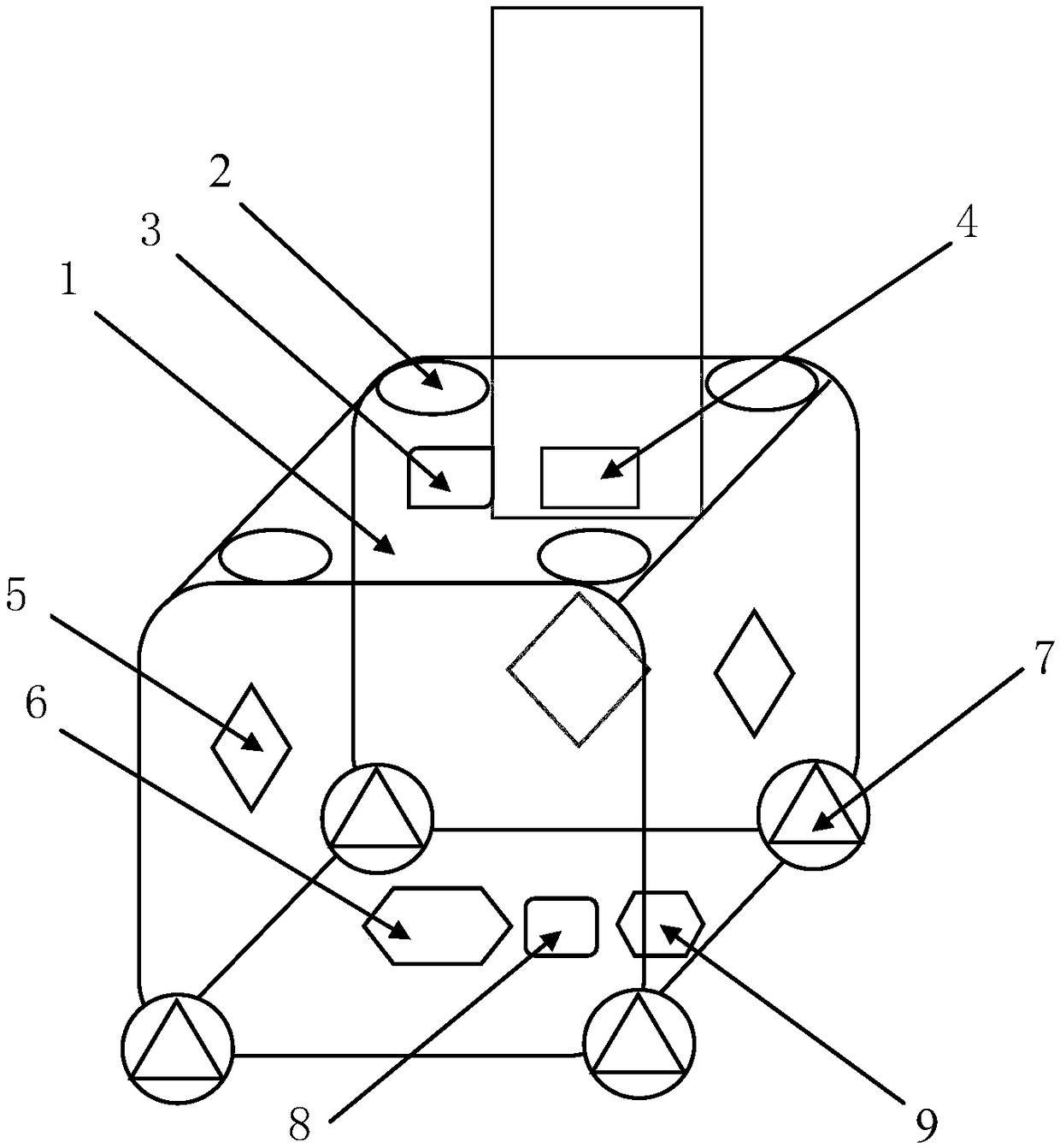 Automatic following suitcase and positioning following and collision prevention method thereof