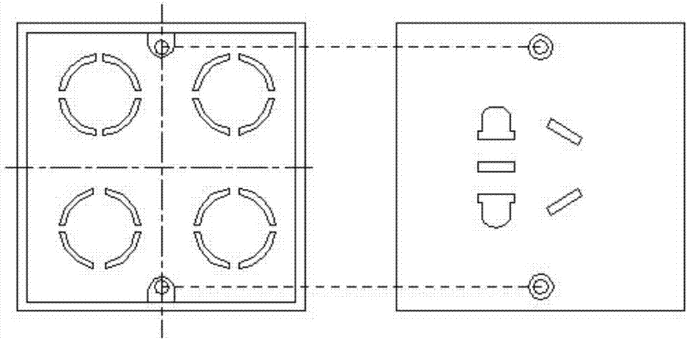 An embedded quick-install wall modular junction box