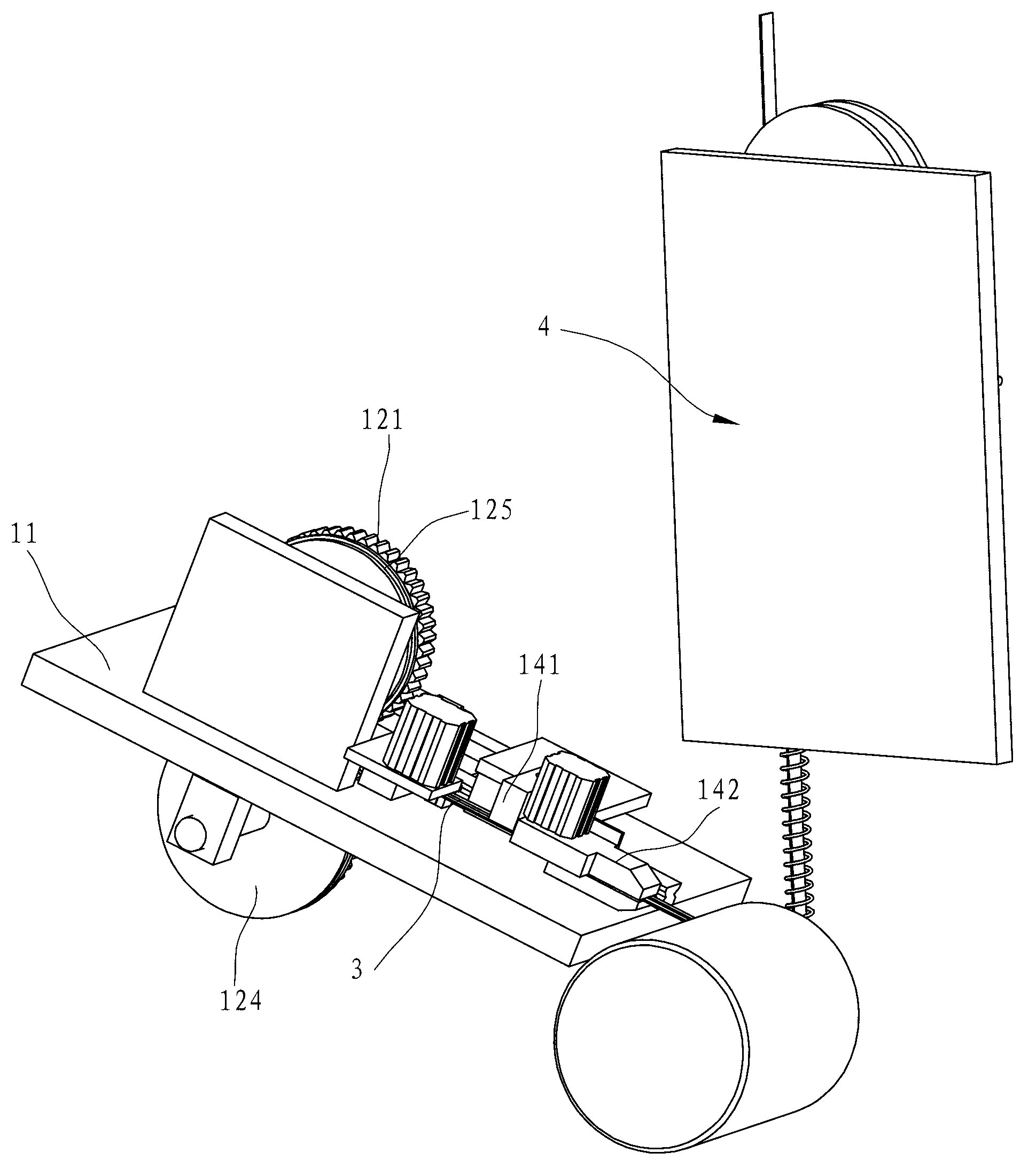 Feeding device for winding machine