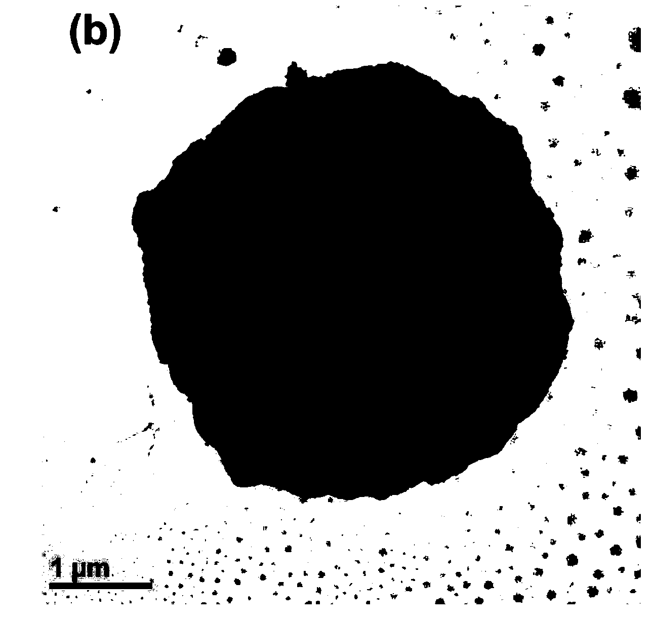 Preparation method for micrometer-particle-diameter FeCo particles