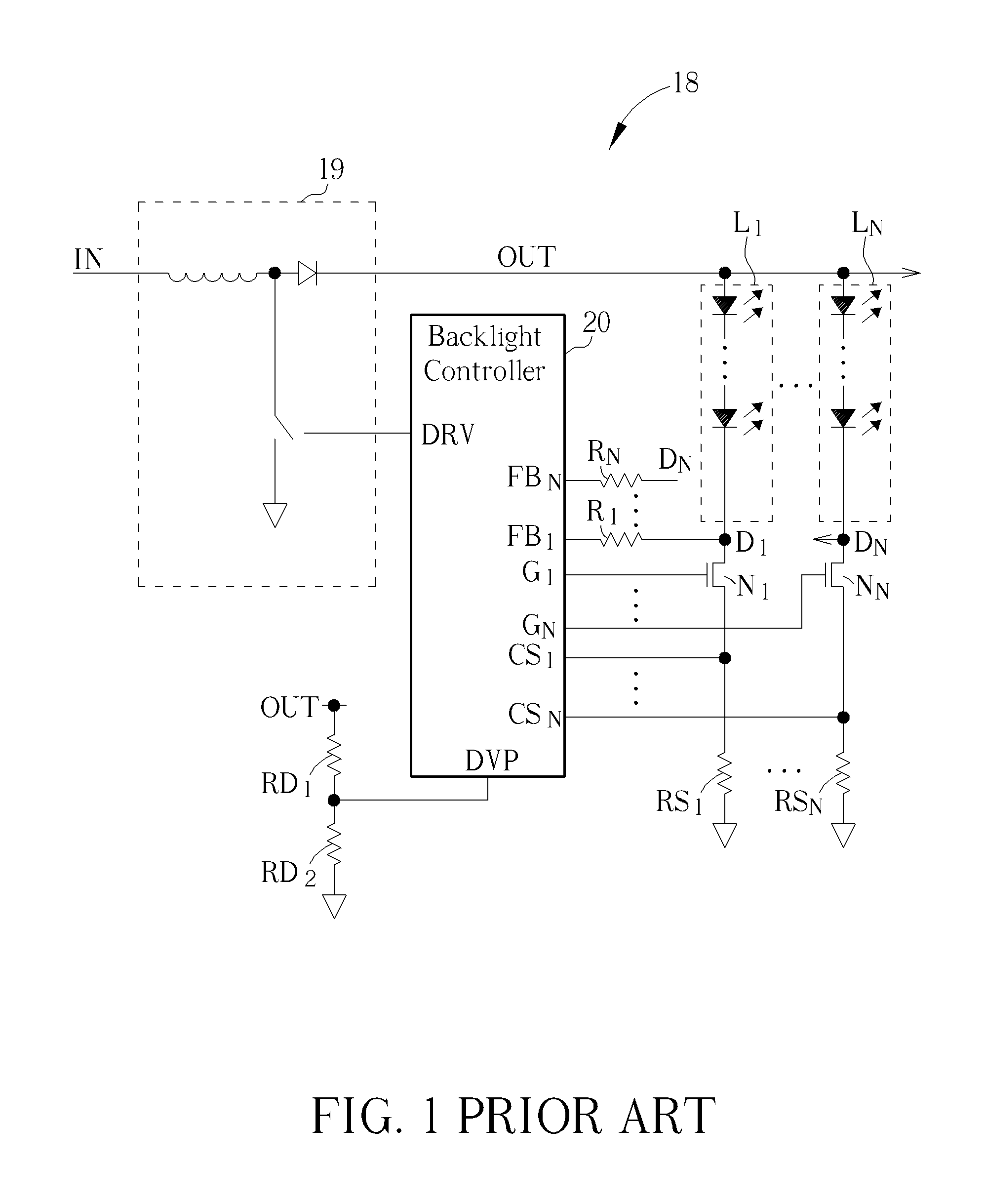 Control methods for LED chains