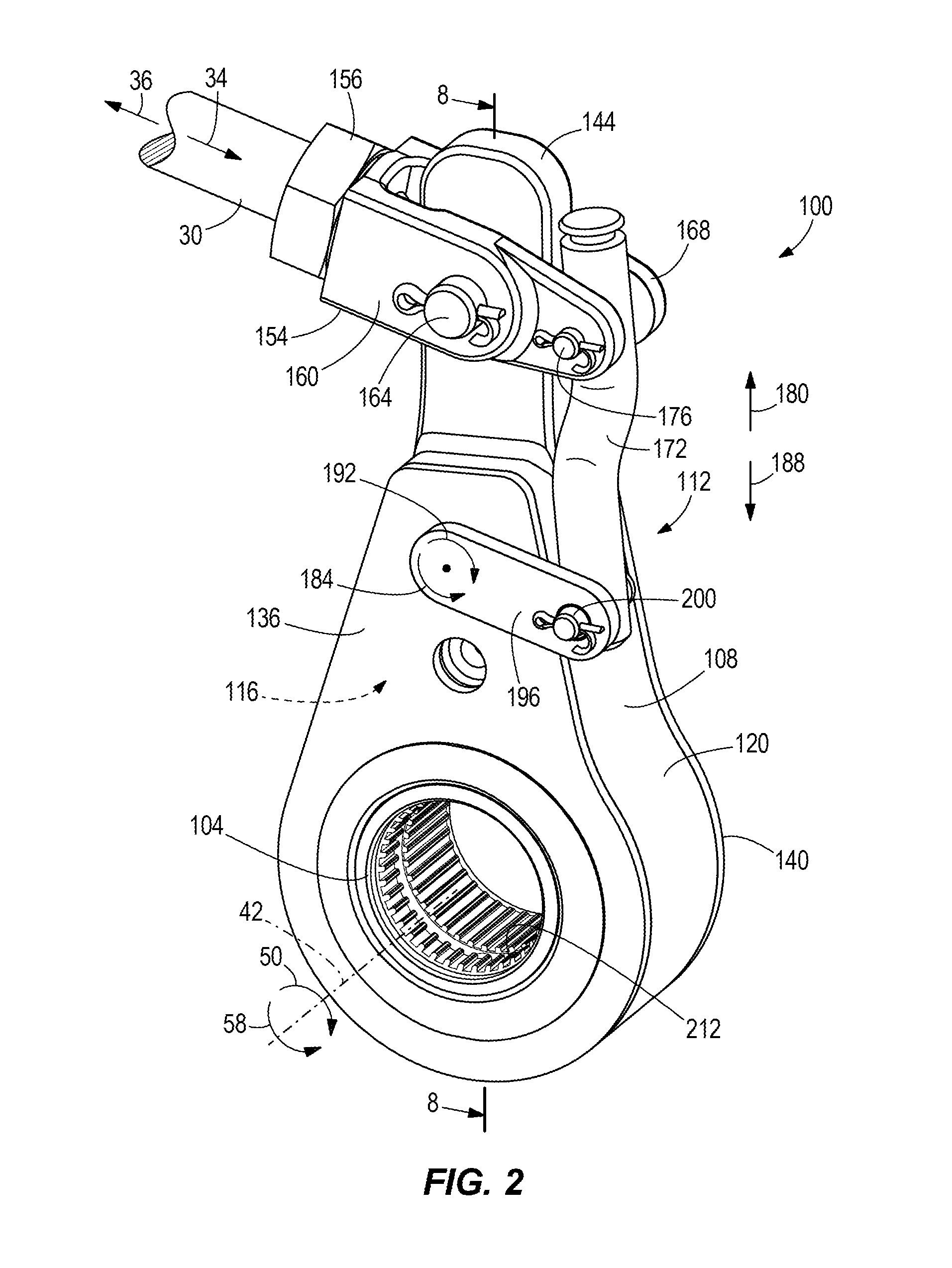 Automatic slack adjuster