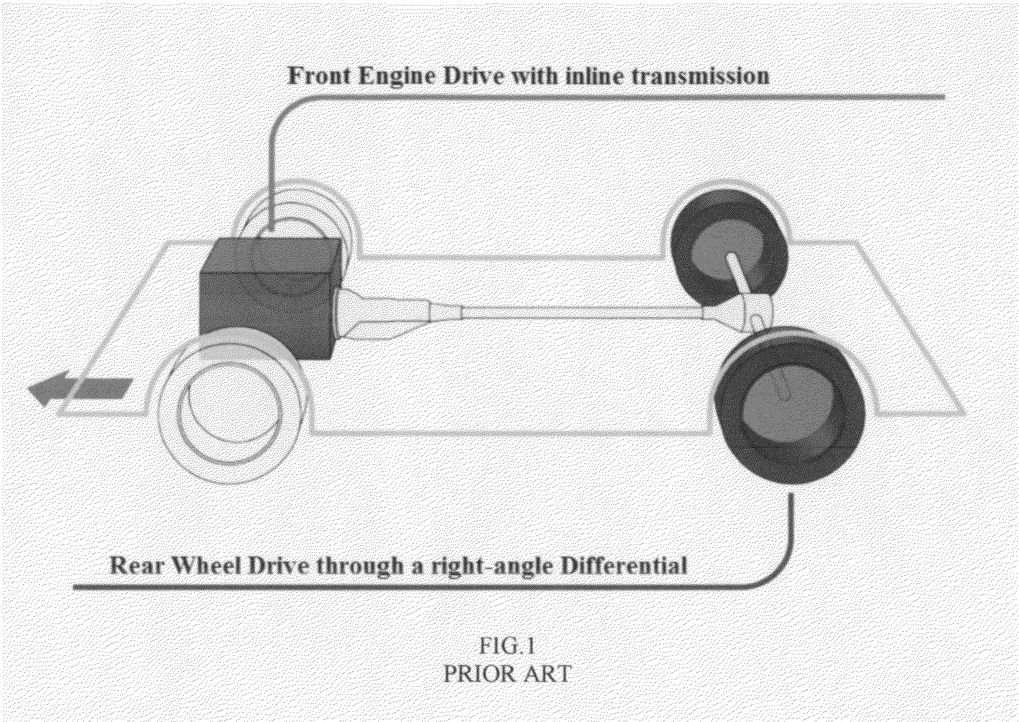 Power-economizing, integral electric vehicle drive mechanism with independent rear suspension for an electric vehicle with a multi-speed transmission capable of multiplying the torque of the electric motor at low speeds