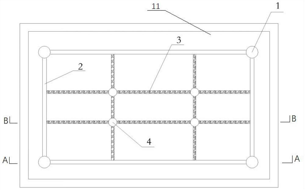 A sunken foundation pit drainage system, construction method and application method