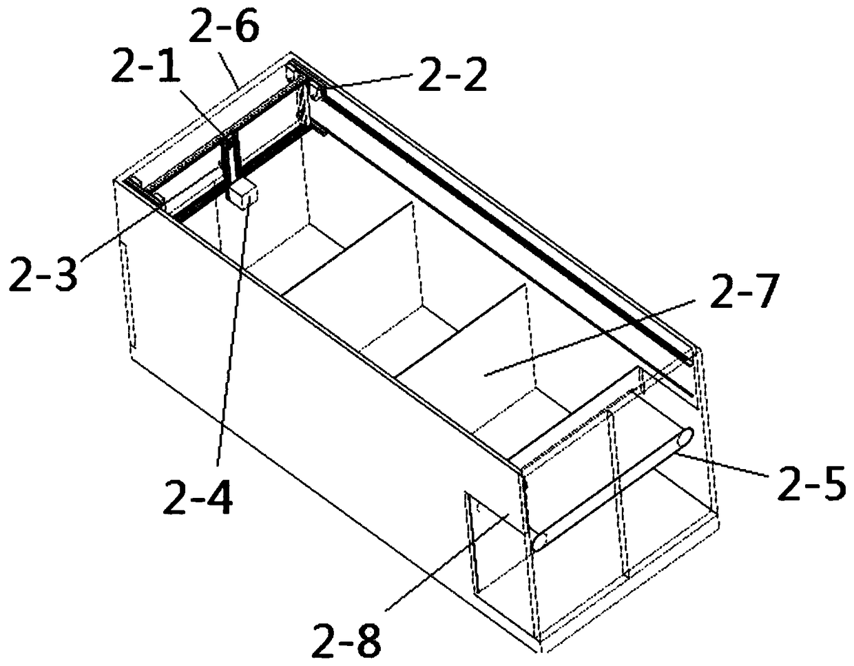 Container unit combined automatic storage method