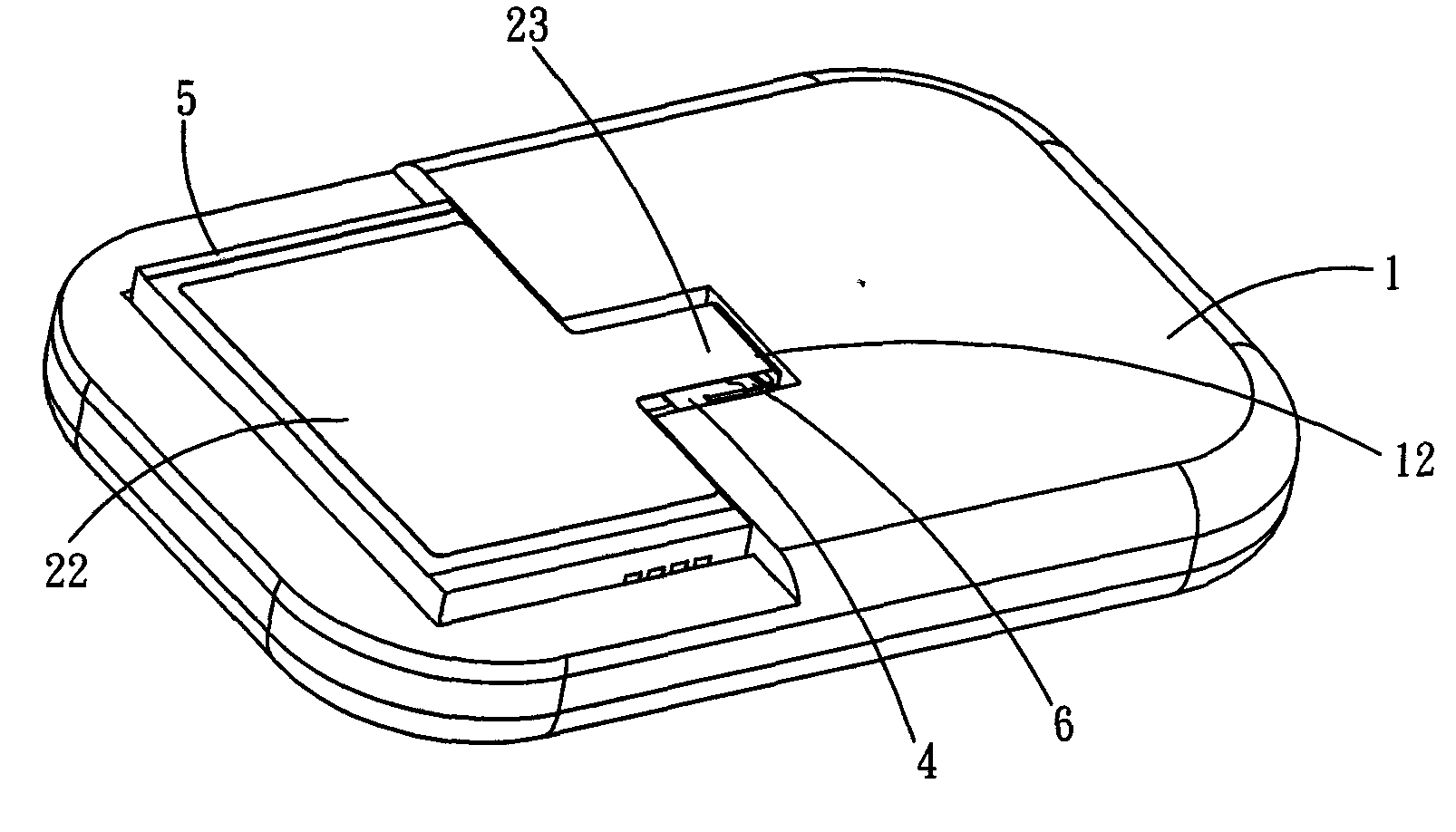 Hand-held device with short-range wireless communication antenna and assembly method thereof