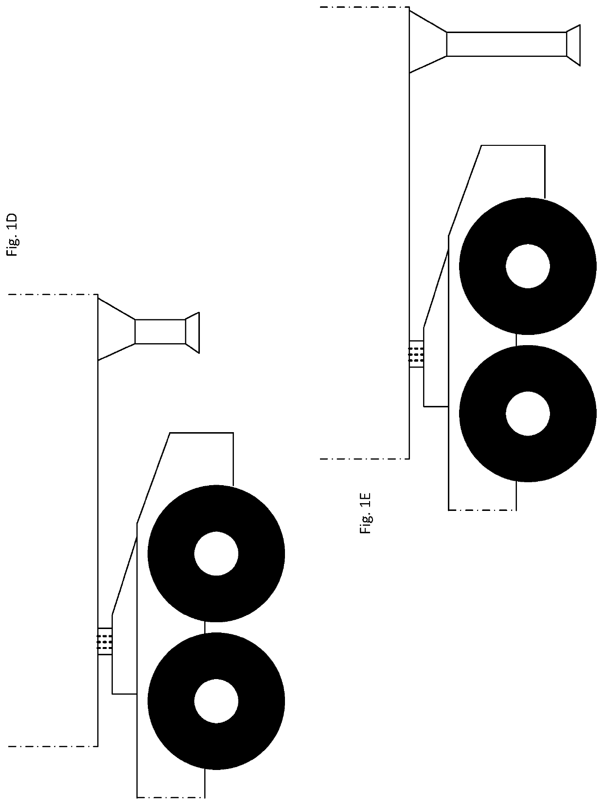 Systems and methods for automatic air and electrical connections on autonomous cargo vehicles