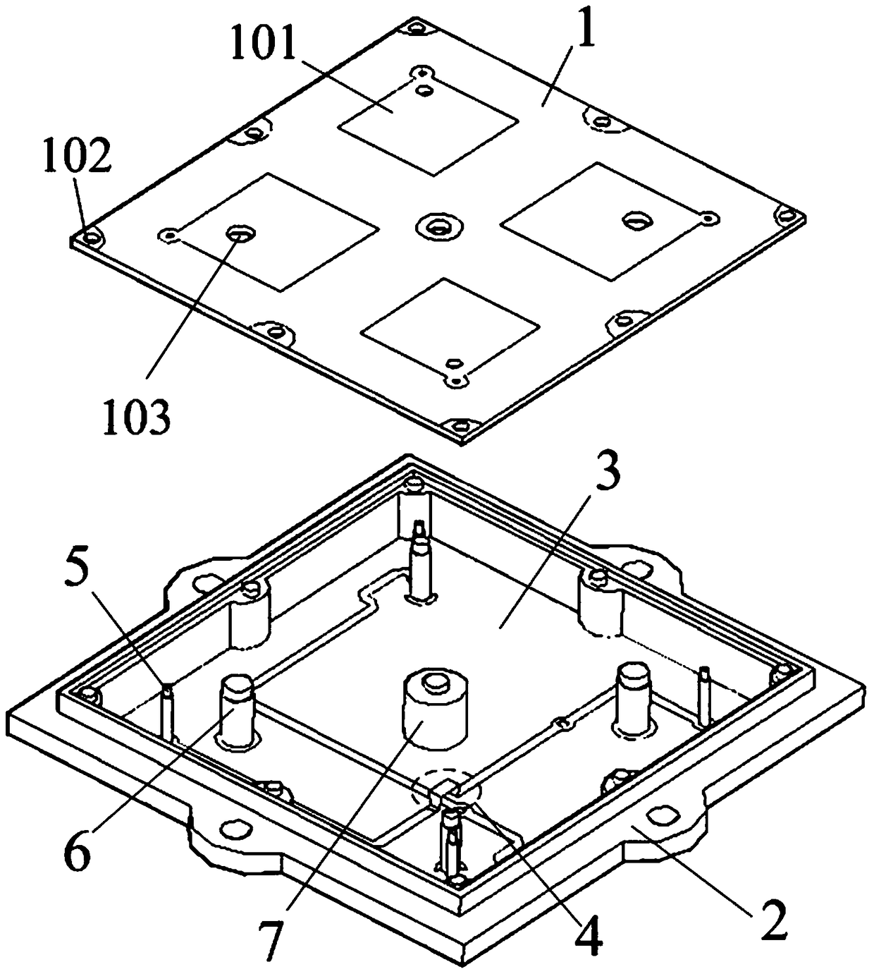 A small wide-beam dual-polarized microstrip antenna