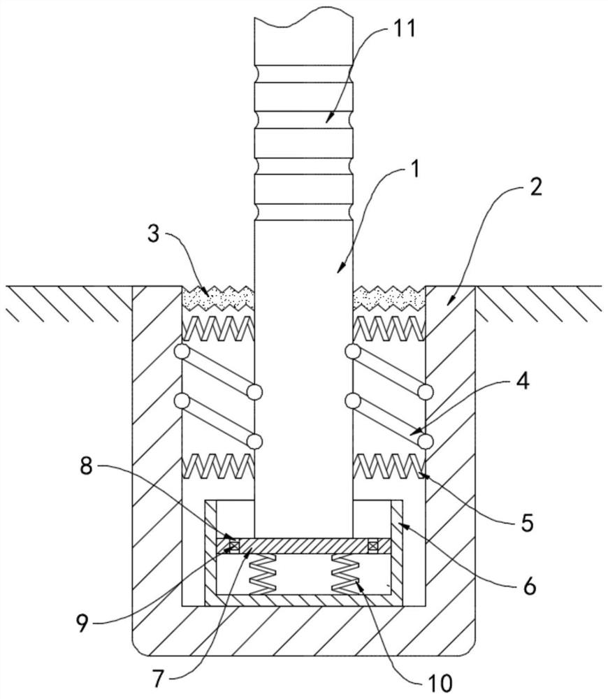 Buffer type safe anti-collision street lamp