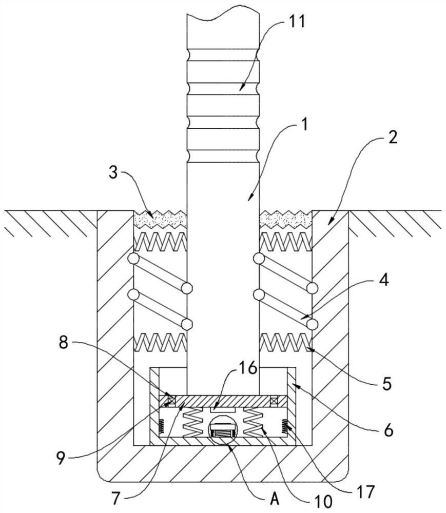 Buffer type safe anti-collision street lamp