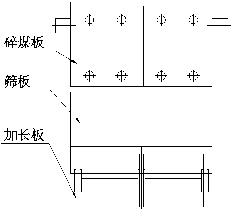 Breaking device of thin ring hammer type breaker