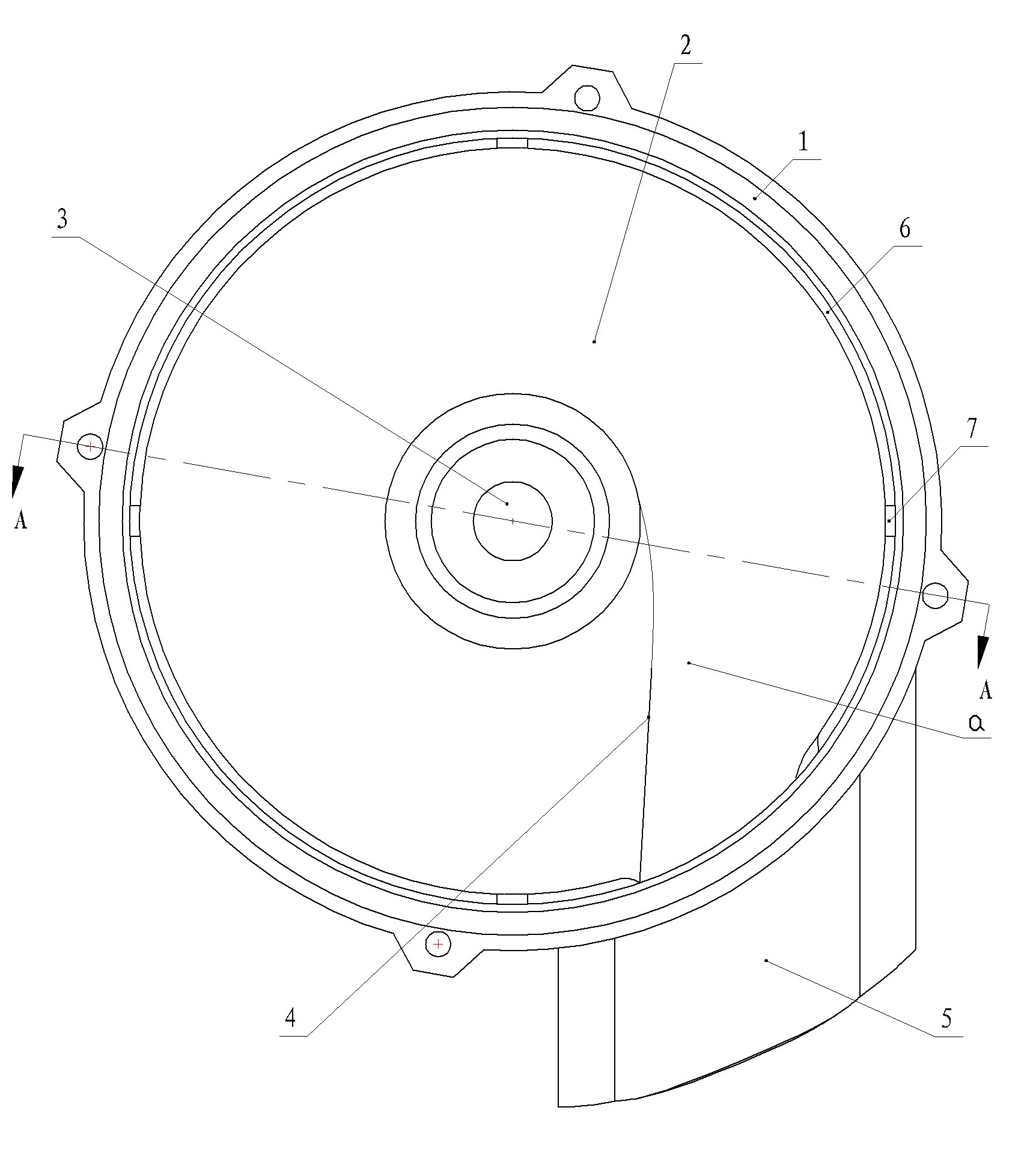 Lower cavity and cavity of food rubbish treatment machine