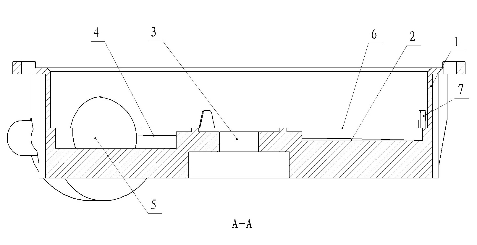 Lower cavity and cavity of food rubbish treatment machine