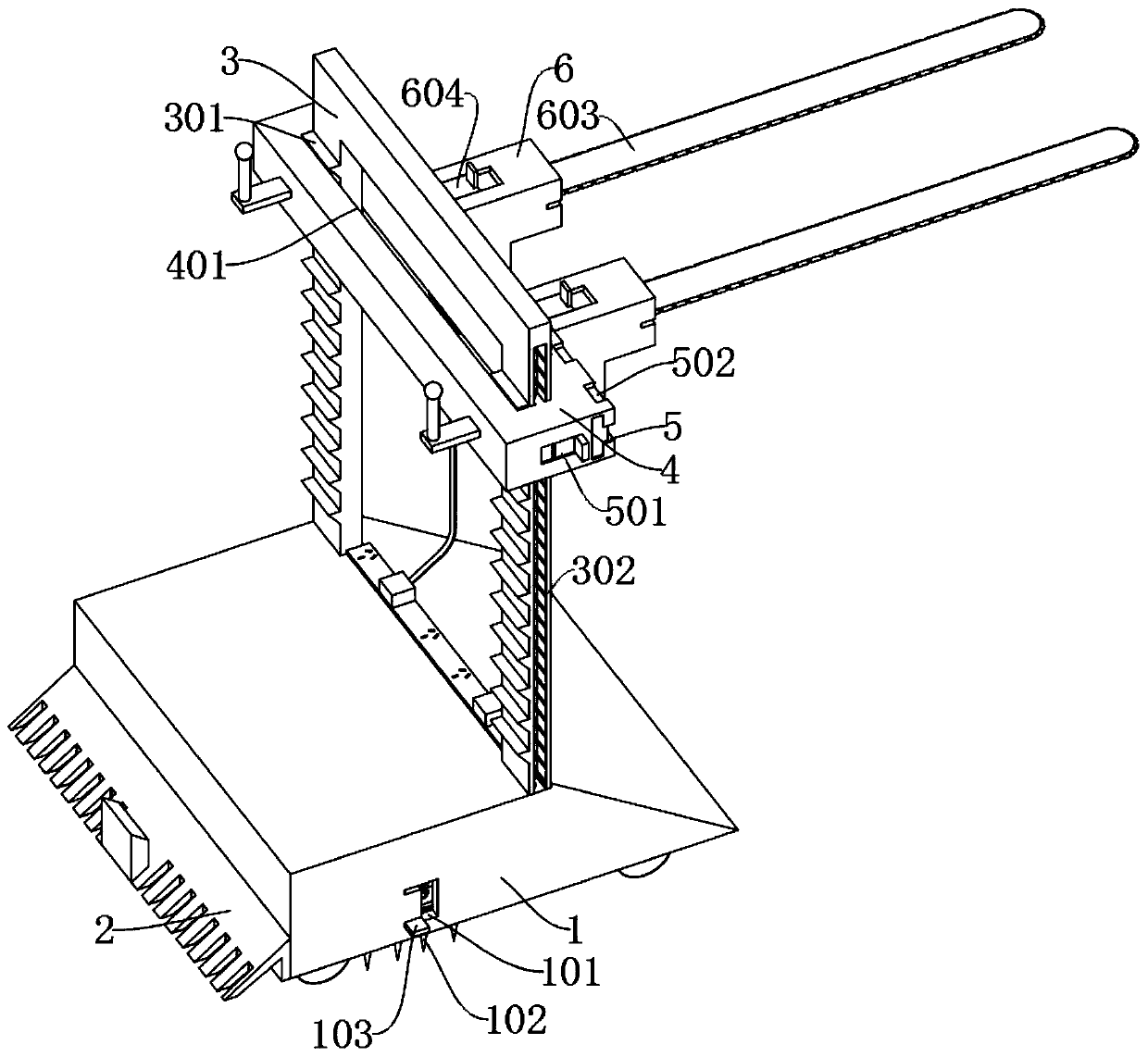 Distance adjustable cutting type coal mining device for coal mining