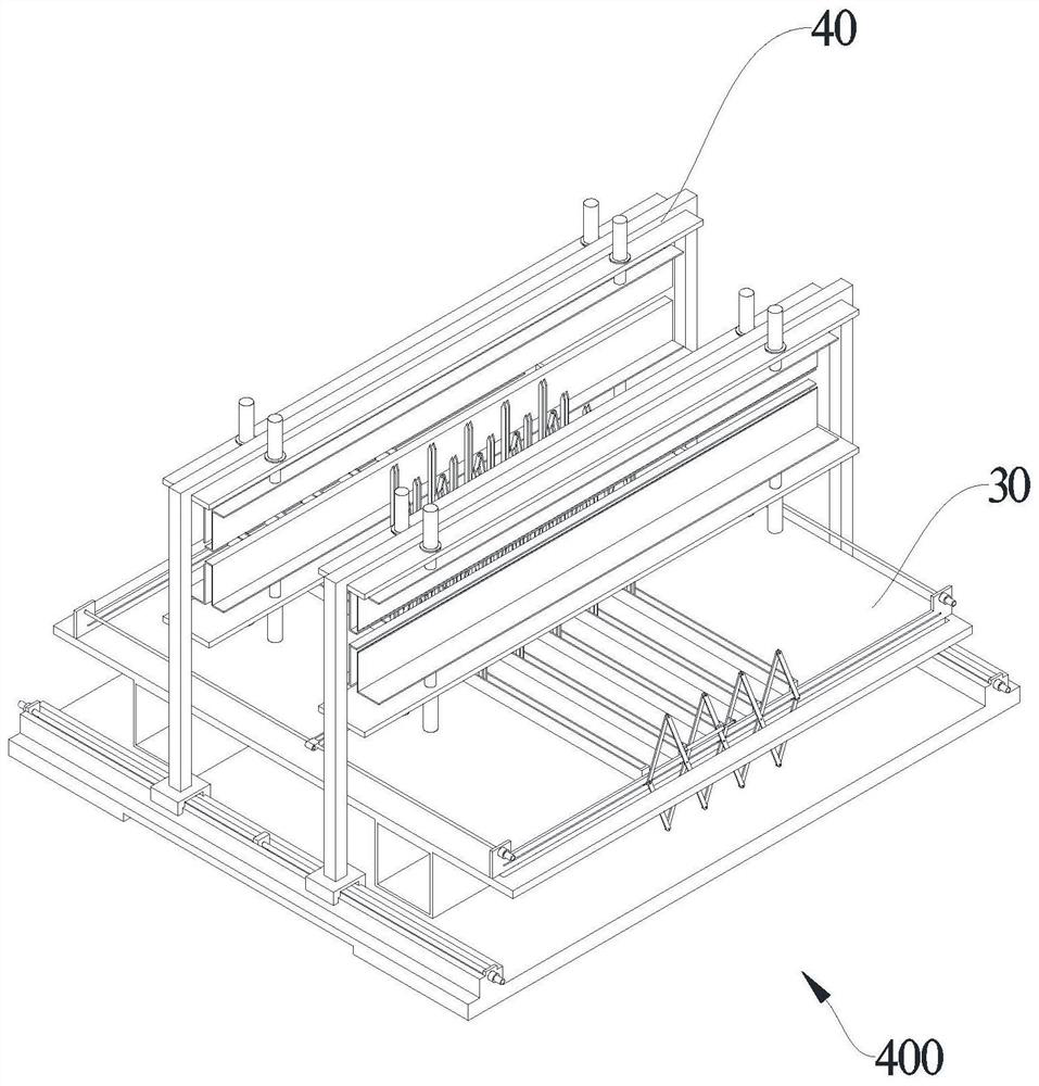 Plate supporting mechanism and metal plate bending machine