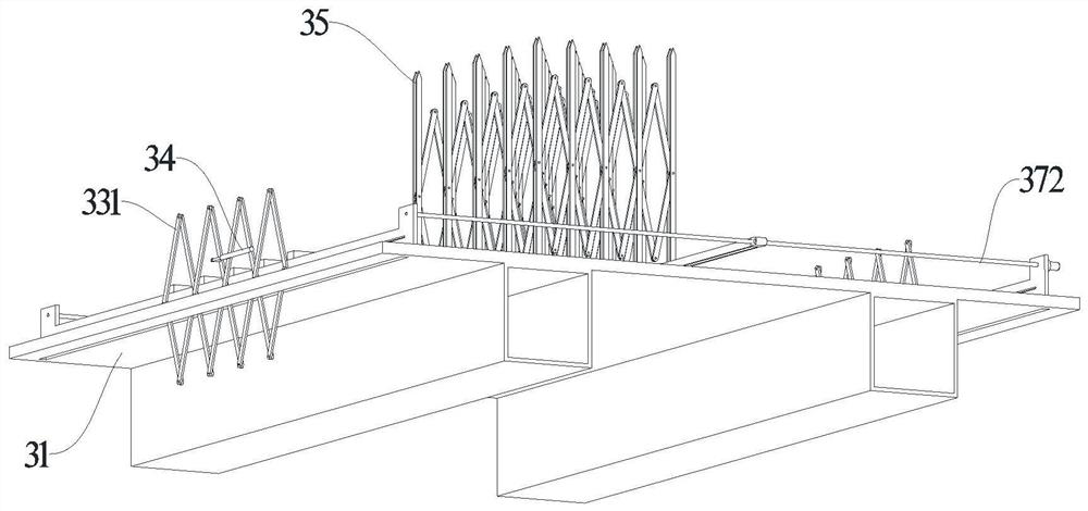 Plate supporting mechanism and metal plate bending machine