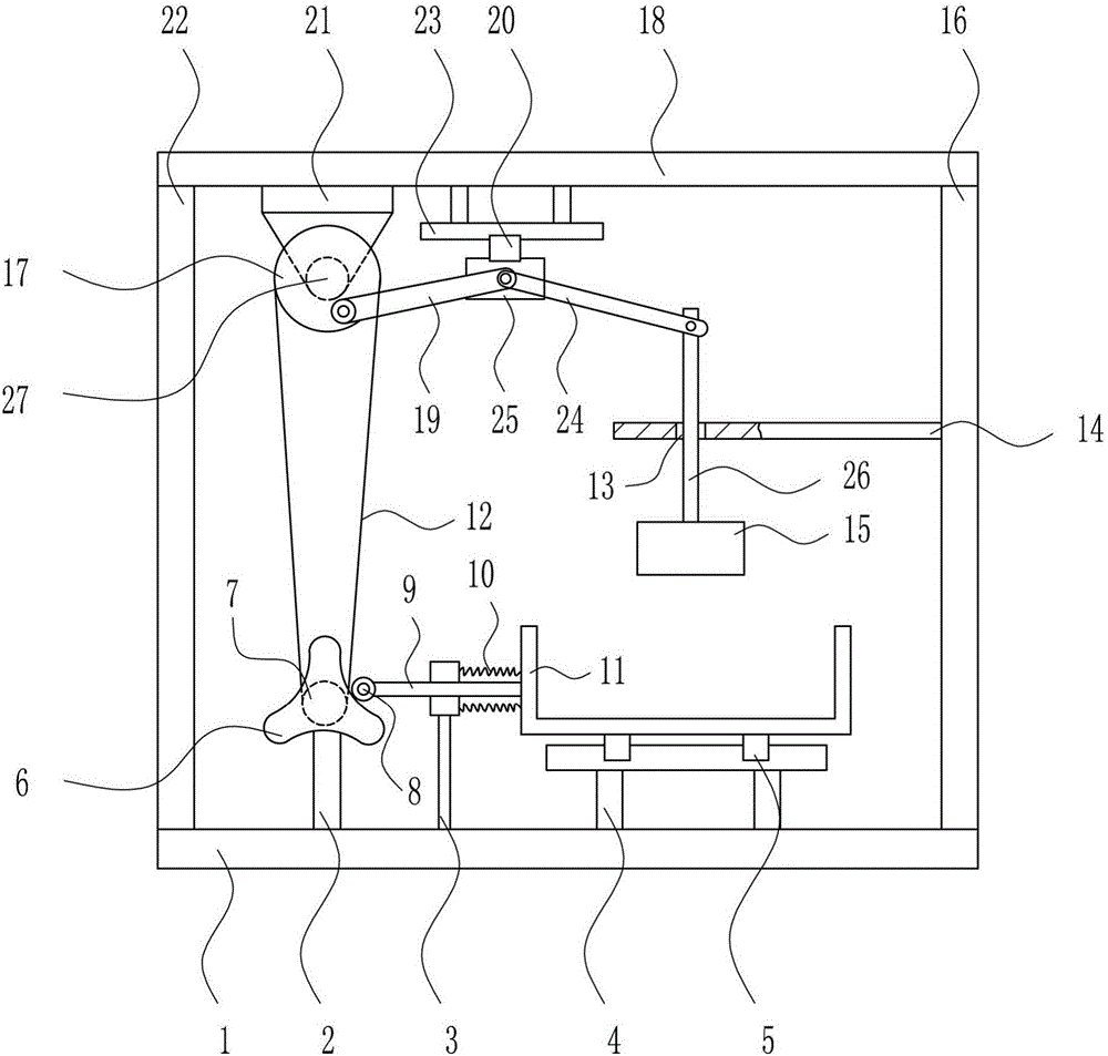 Fast crushing device for waste mold for 3D printing