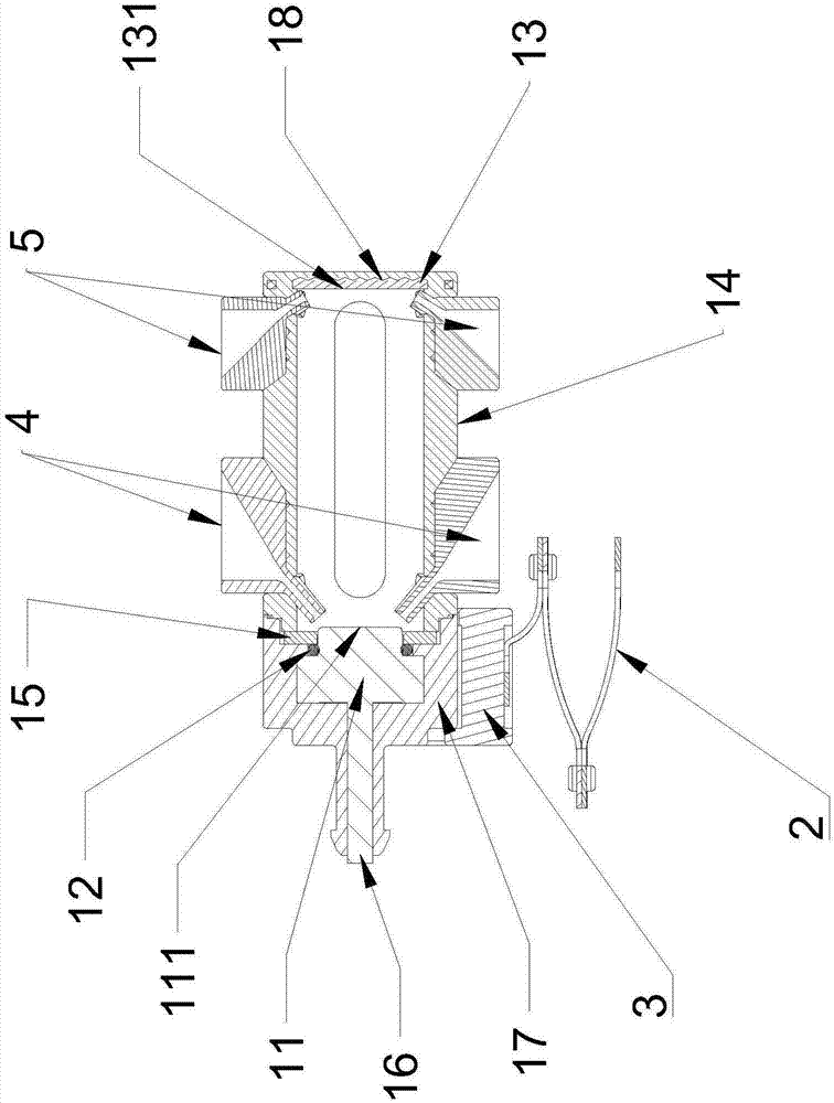 Shake and de-bubble structure and ultrasonic liquid concentrate test device