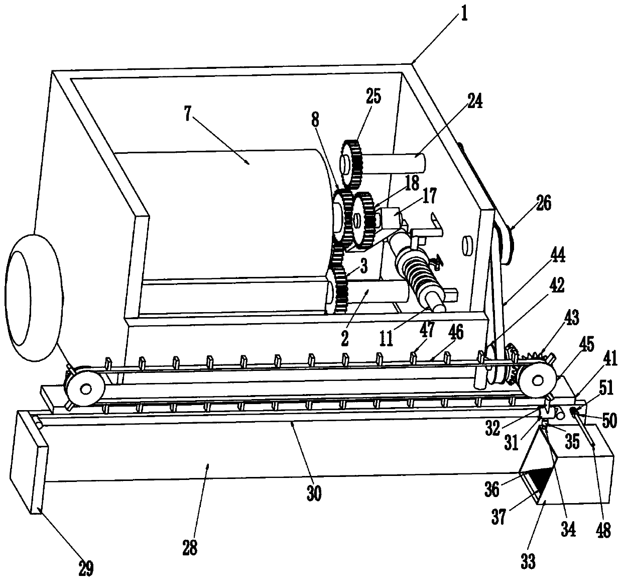 Push shovel-type salt pan sea salt collecting device