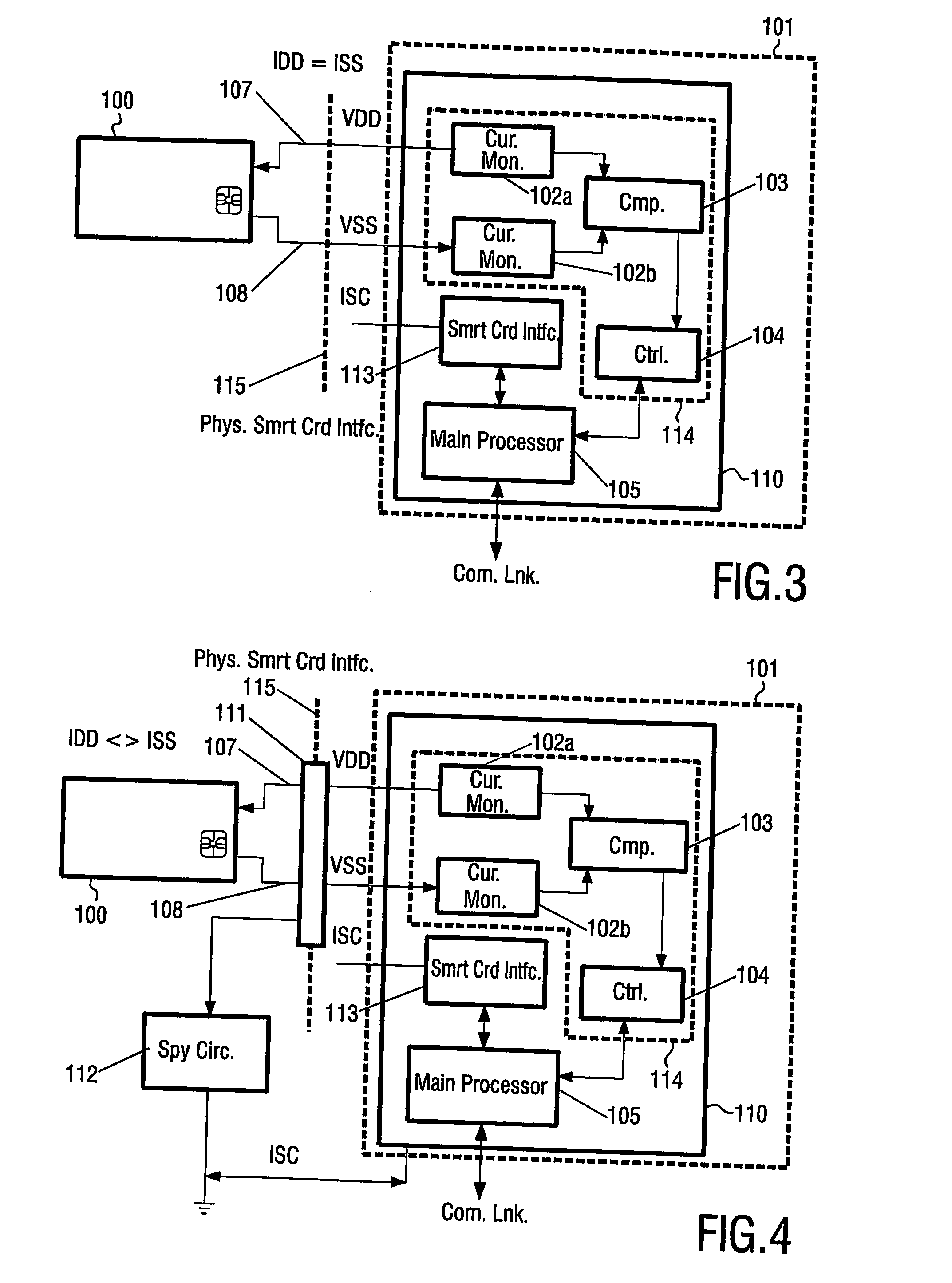 Detection of tampering of a smart card interface