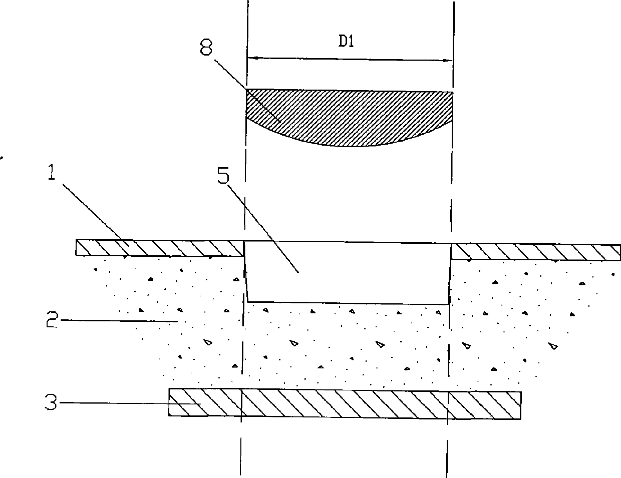 Method for directly drilling blind hole by laser using carbon dioxide