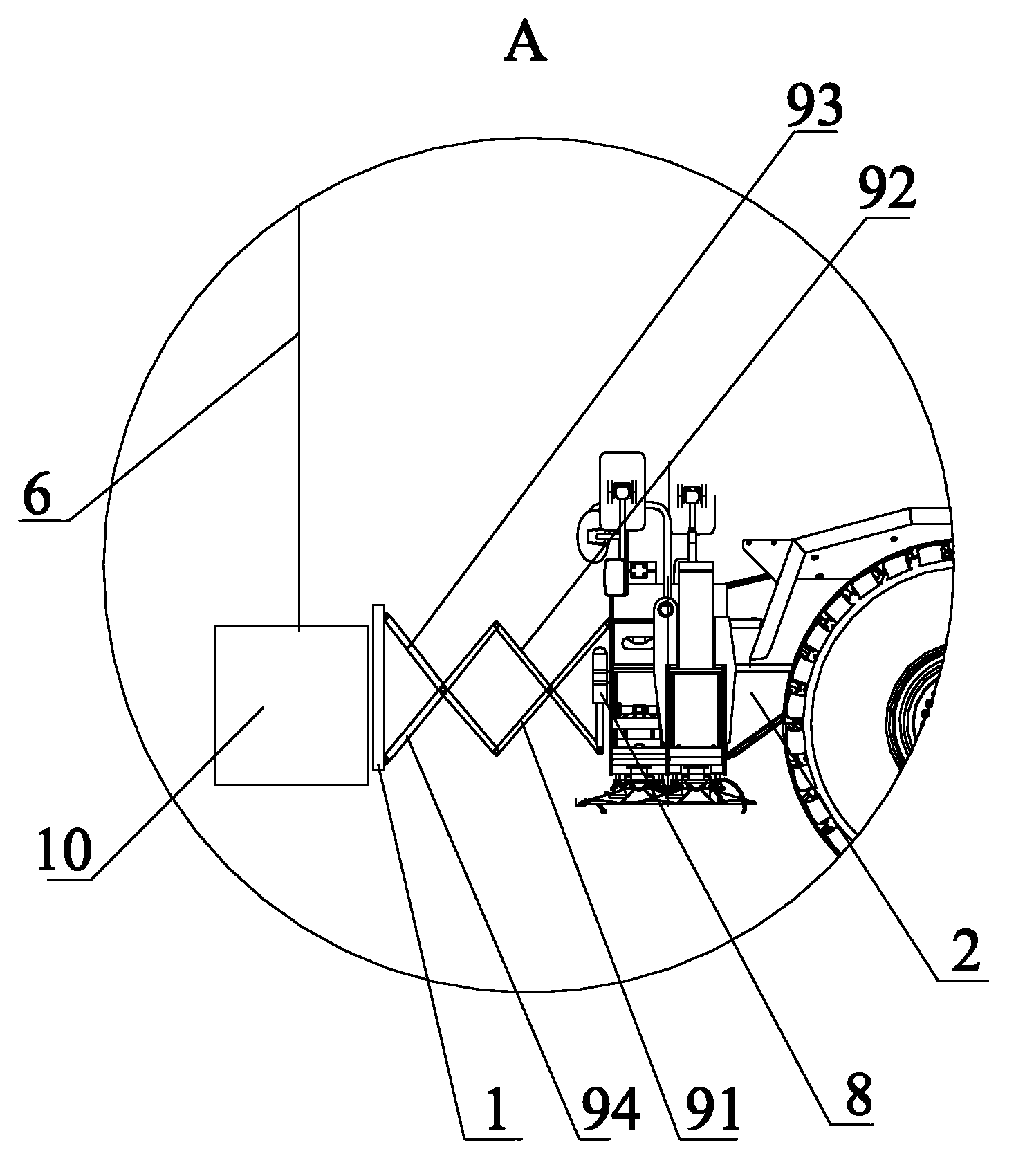 Crane protective device and crane