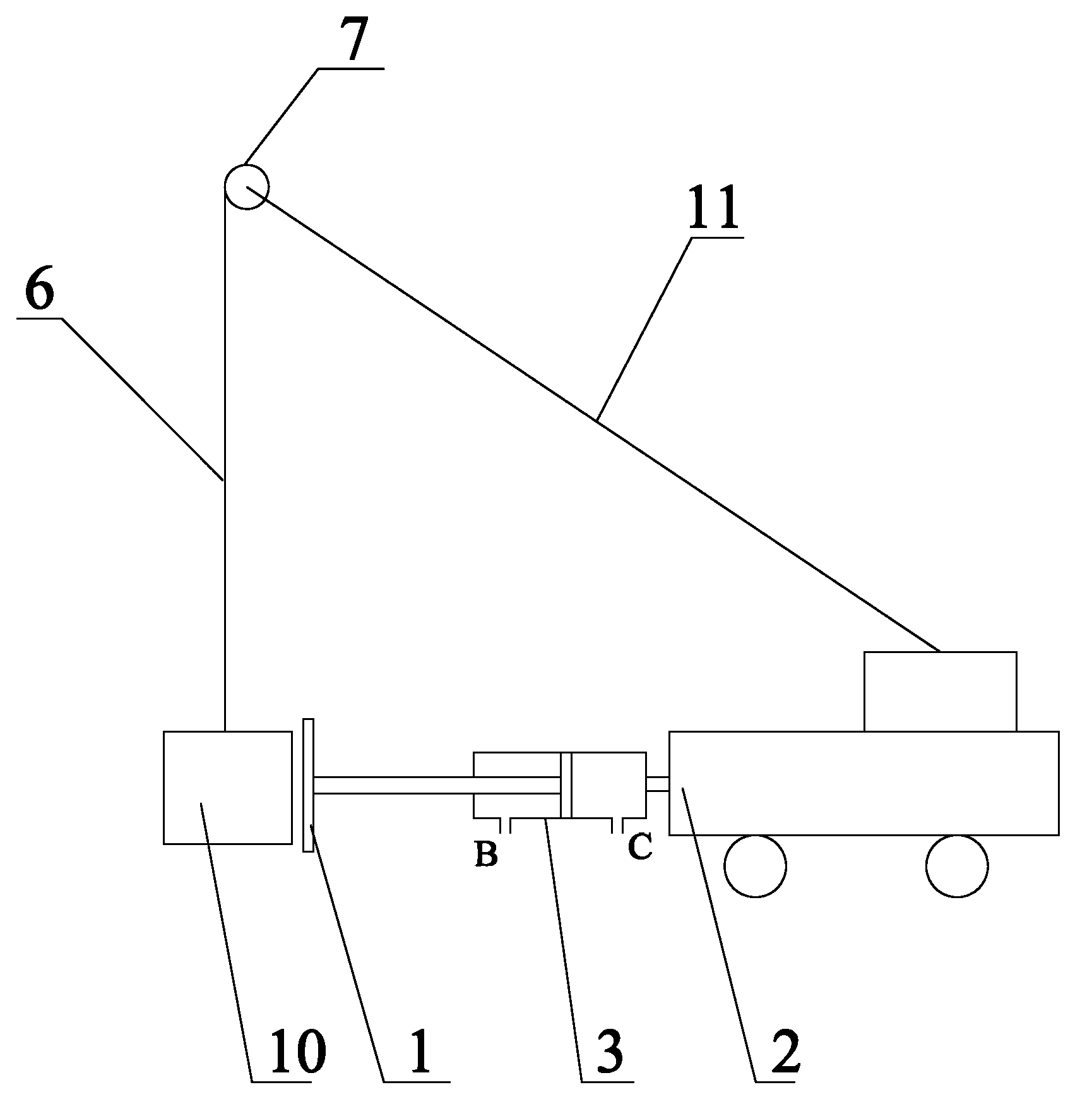 Crane protective device and crane