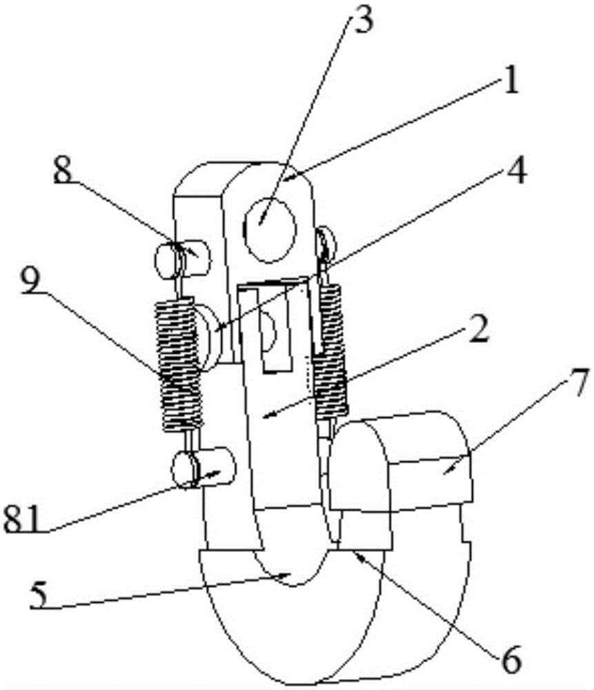 Cast-molded lifting hook