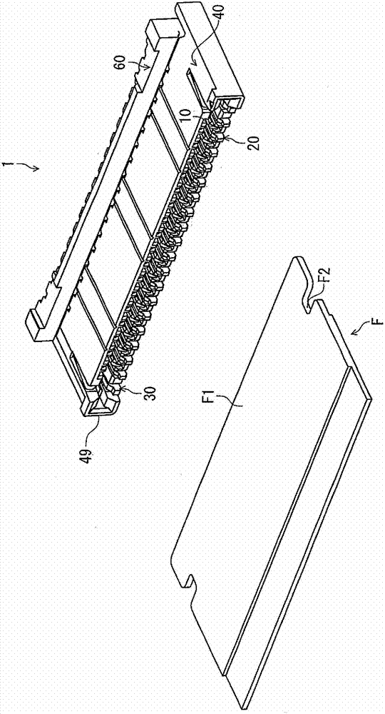 Electric connector for circuit board