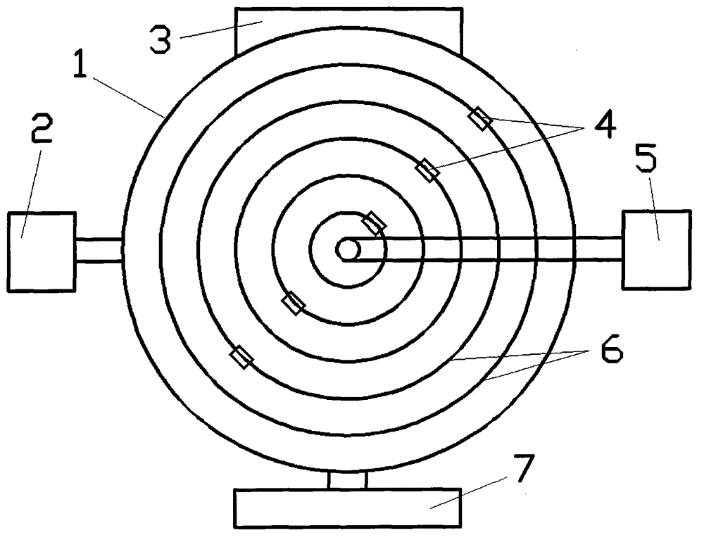 Concentric spherical surface separation plate type spherical main container