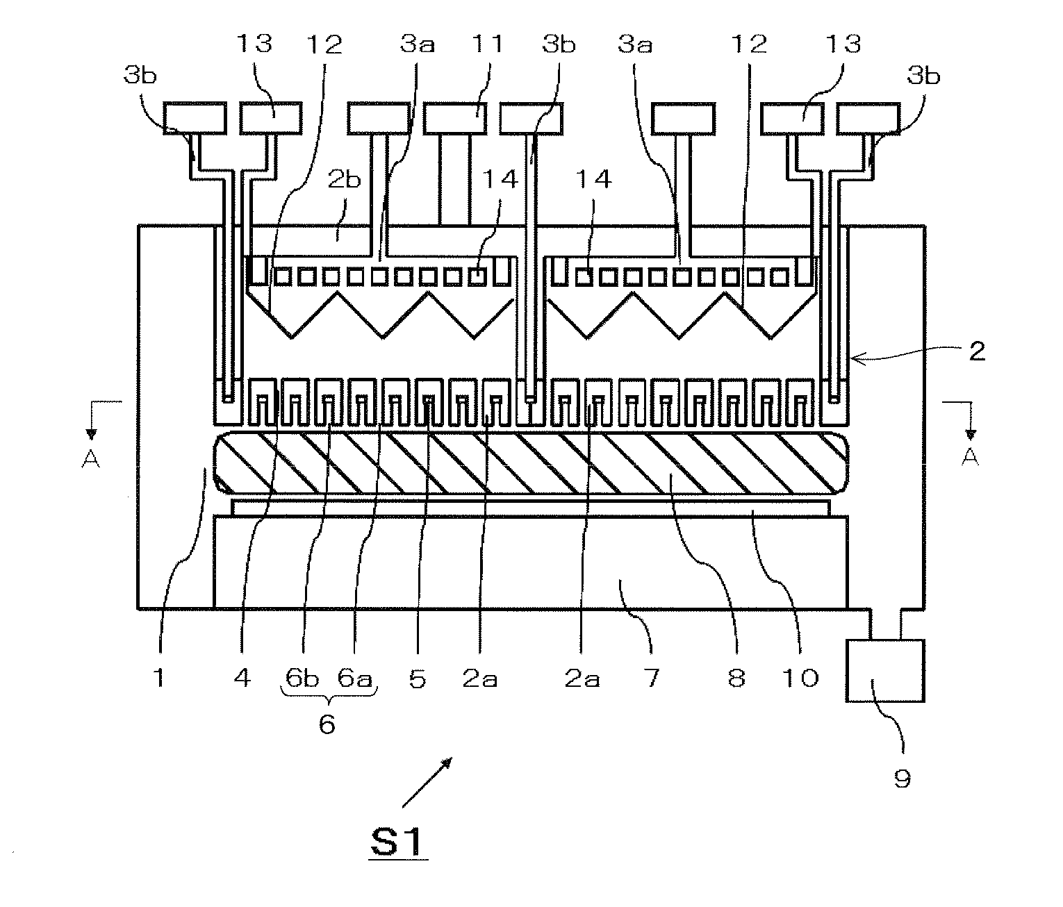 Apparatus for forming deposited film