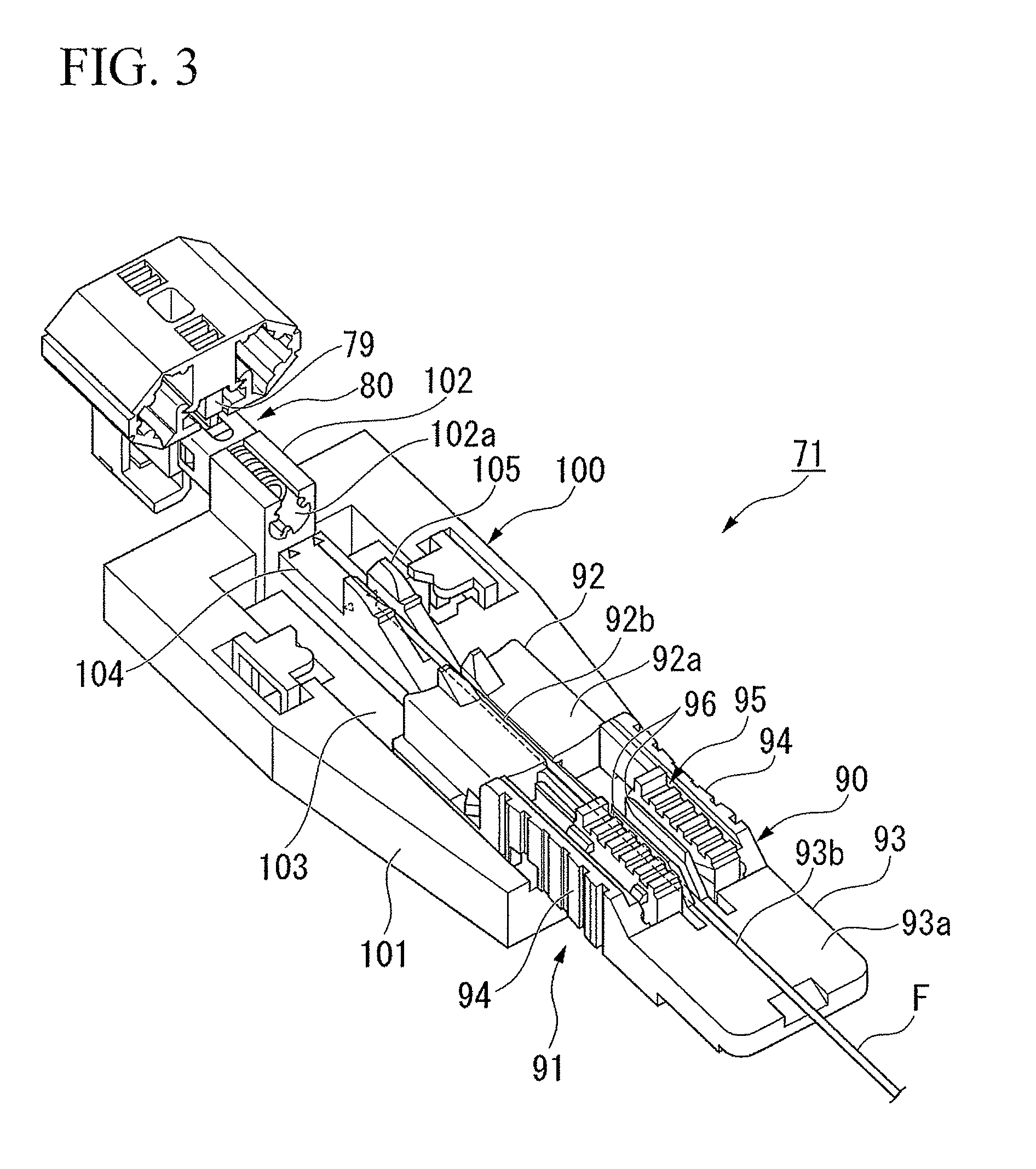 Connection method, connection tool, and connection jig for optical fiber