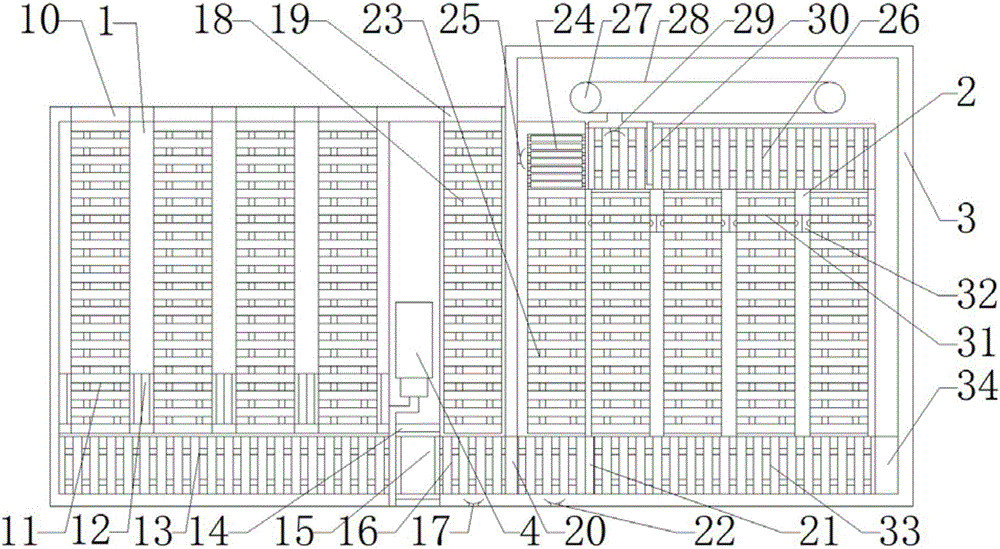 Automatic conveying device for beverages in vending machine