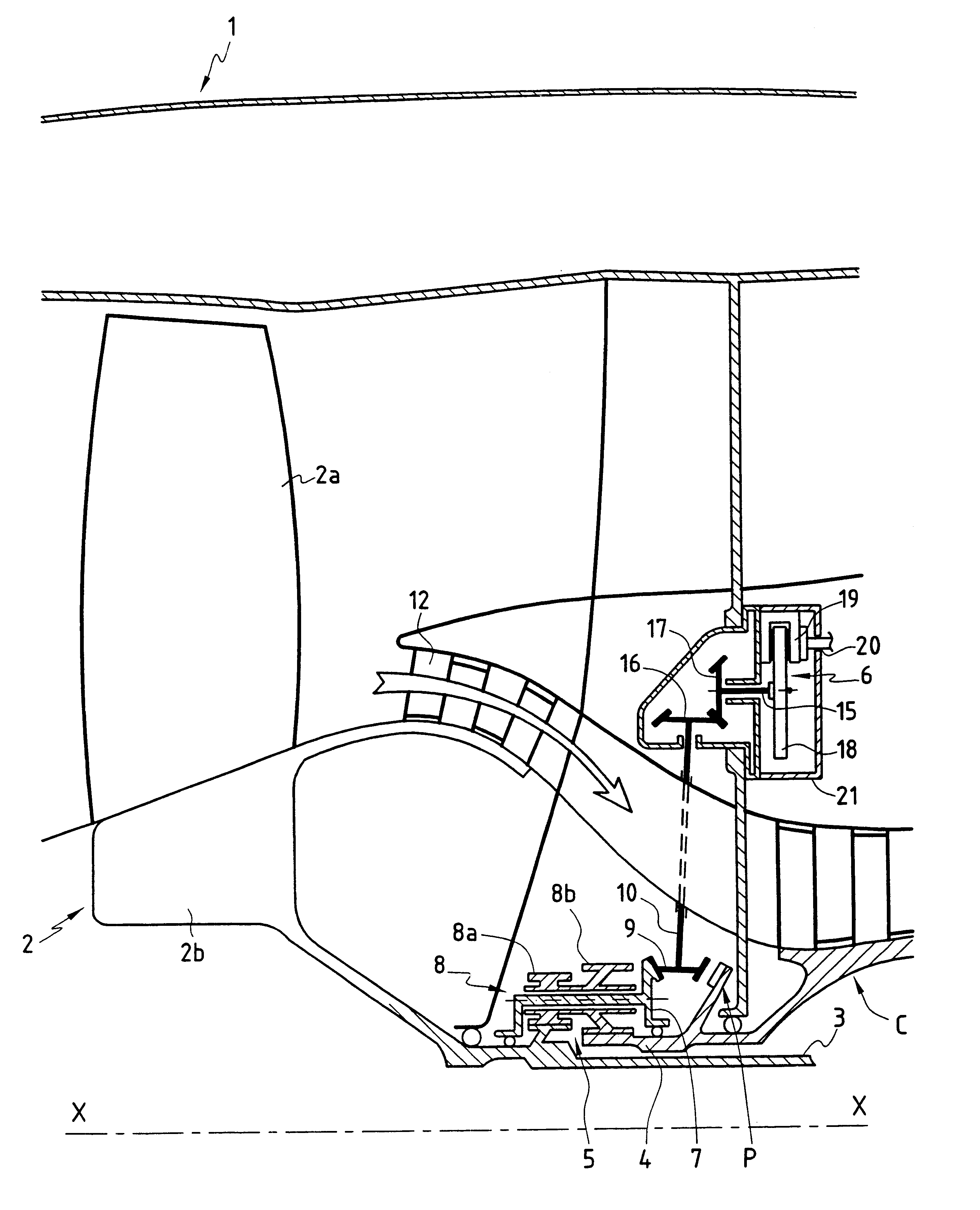 Emergency device for relighting a windmilling turbojet