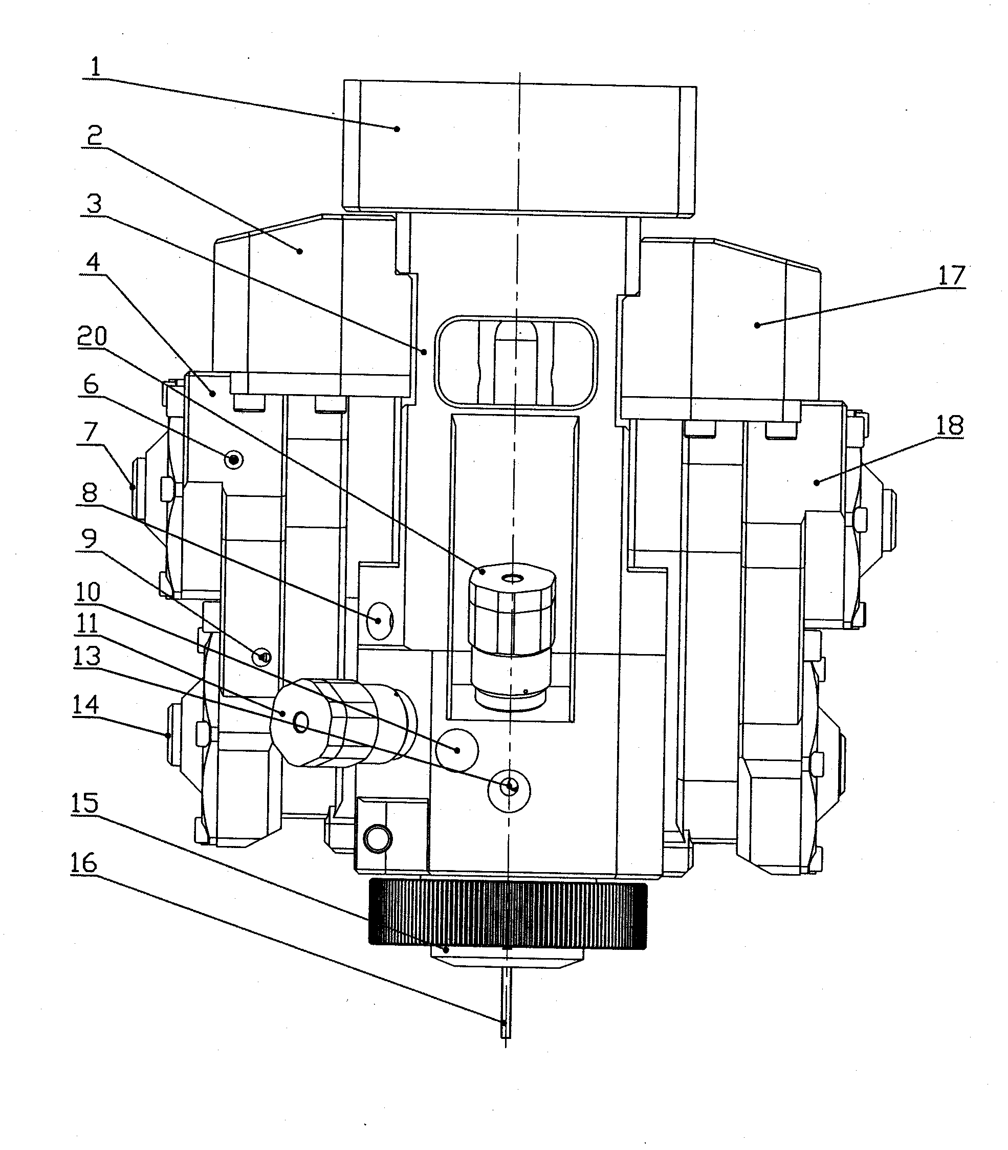 Multi-channel water cleaning double-component gluing head