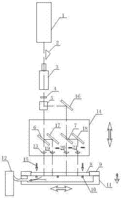 Device and method for laser etching cathode film material of OLED display