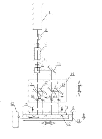 Device and method for laser etching cathode film material of OLED display