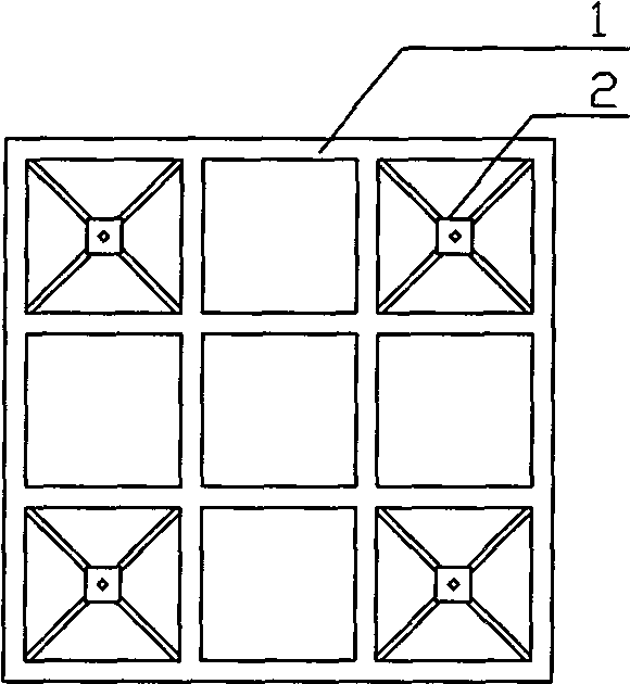 Device energy-wasting type multi-ribbed composite wallboard