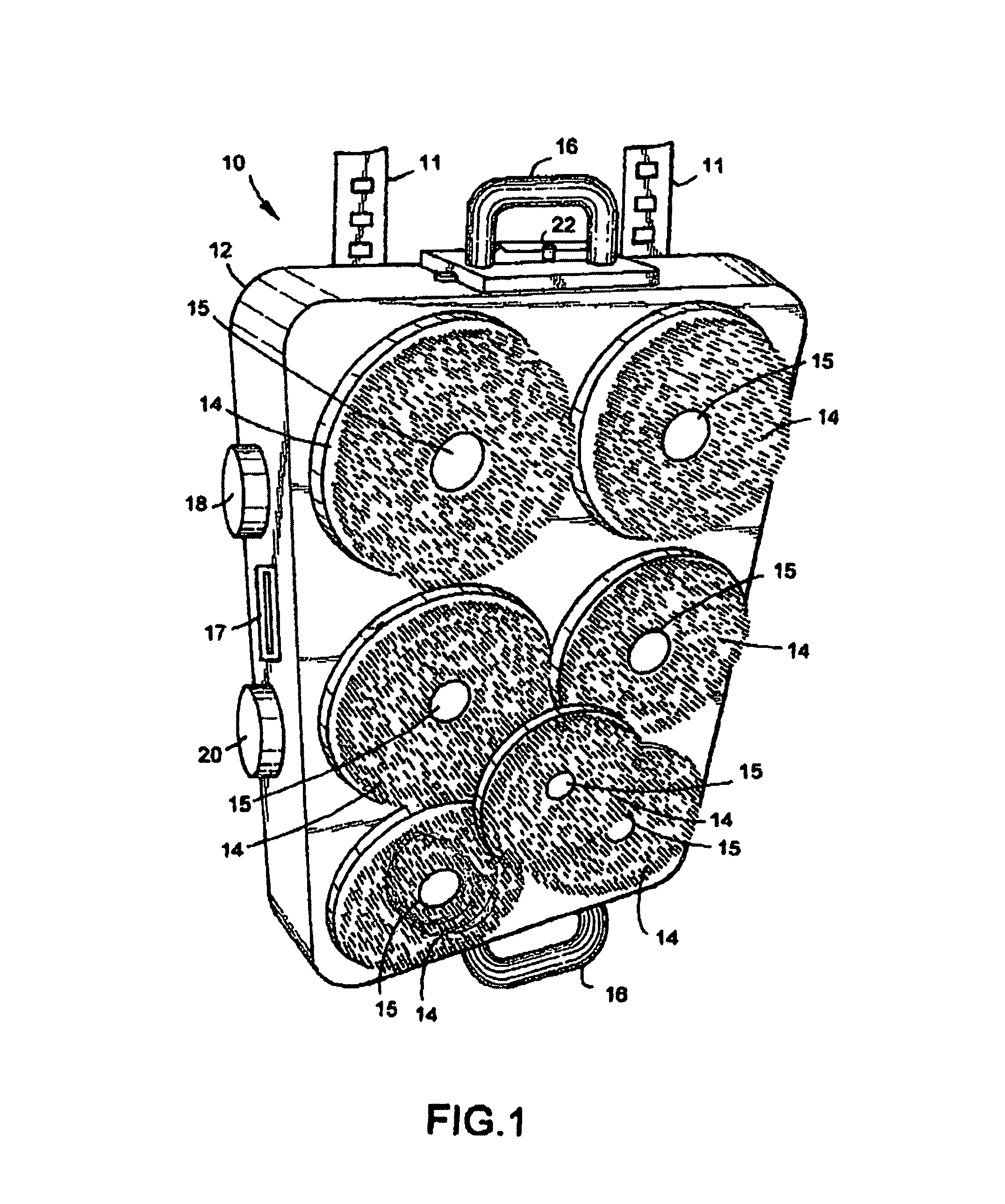 Universal back washing-massaging unit