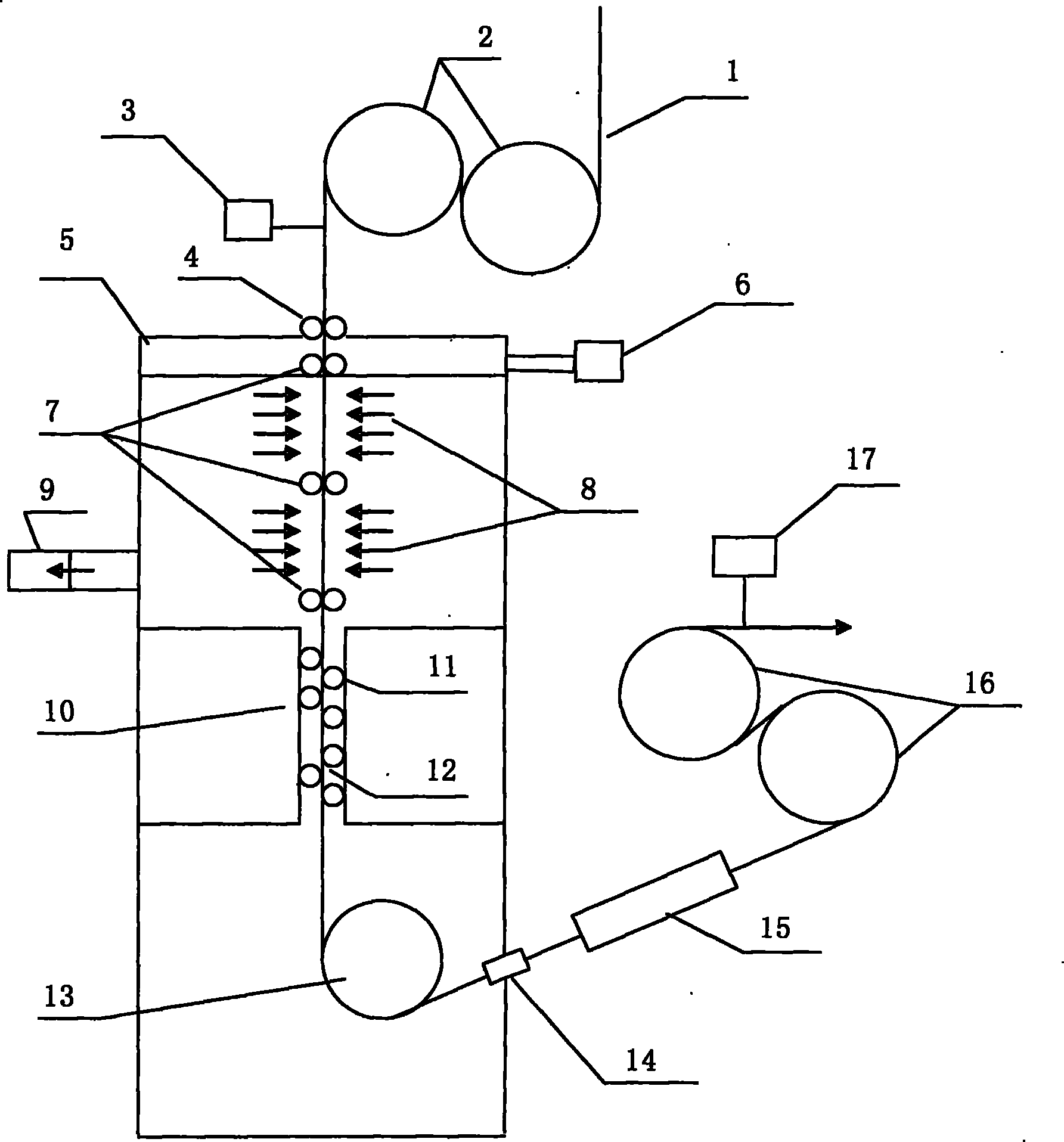 Water quenching and cooling method and device for ultrahigh-strength strip steel