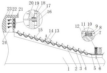 A kind of anti-wave seawall based on reclamation engineering