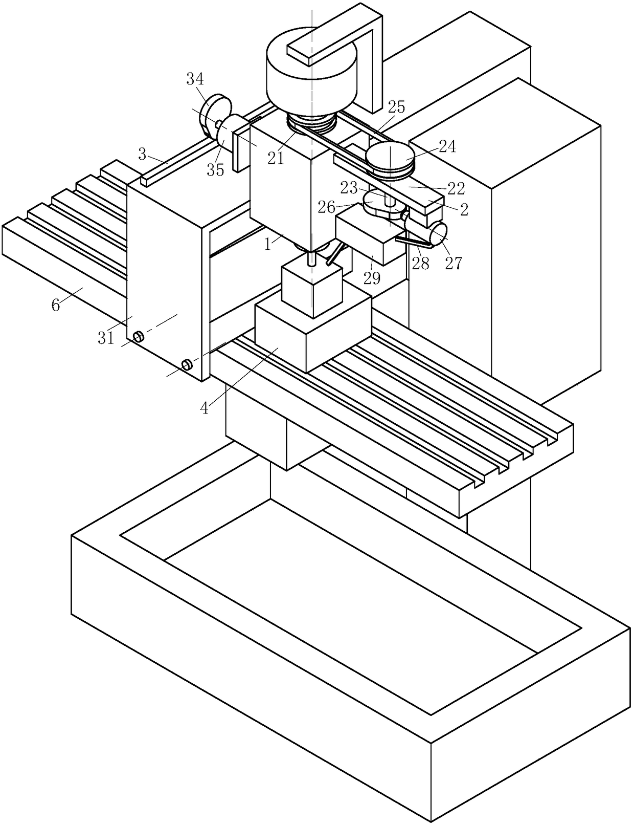 Anti-fusion-welding multi-procedure milling processing system for aluminum alloy