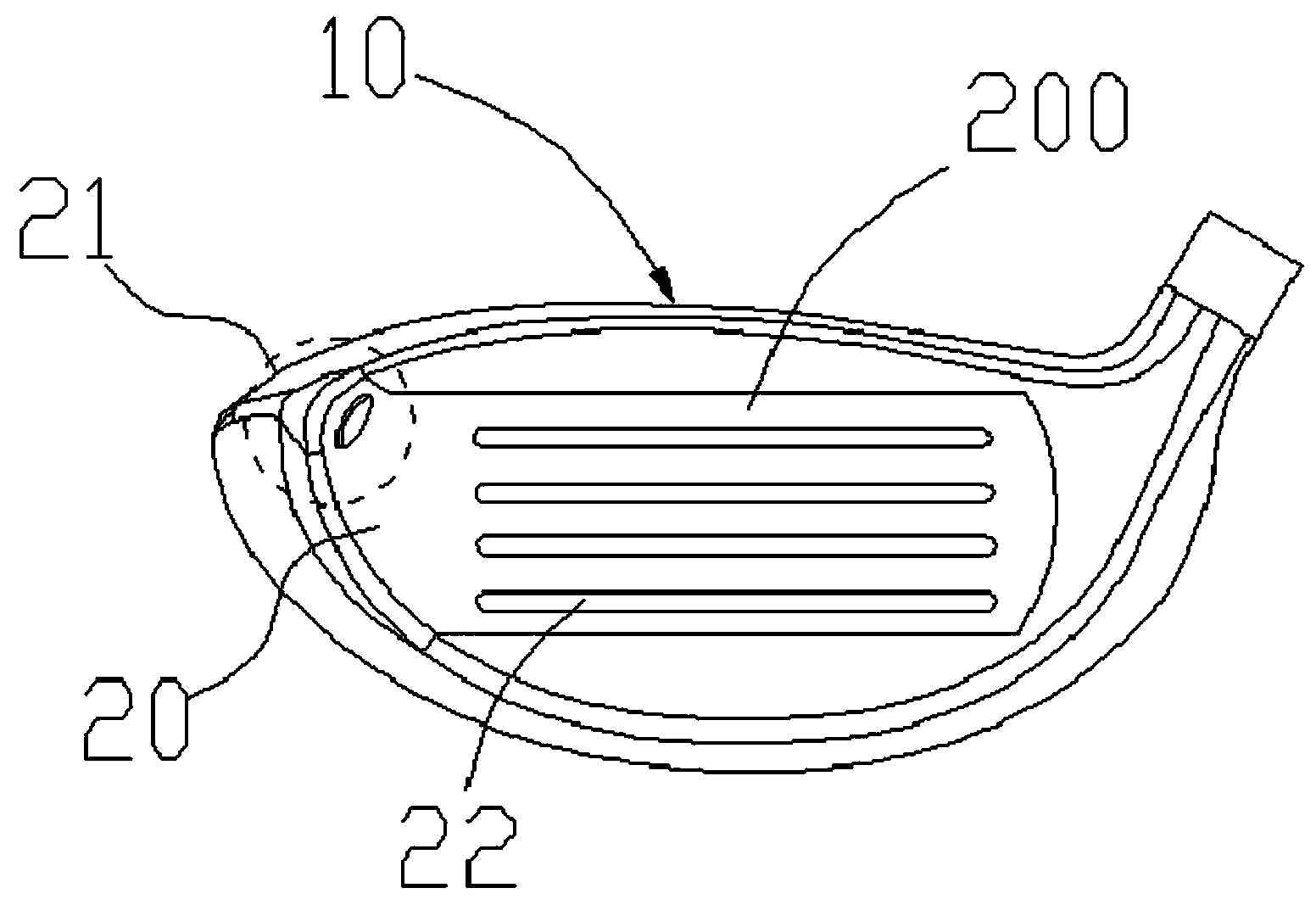 Golf club head with replaceable hitting panel